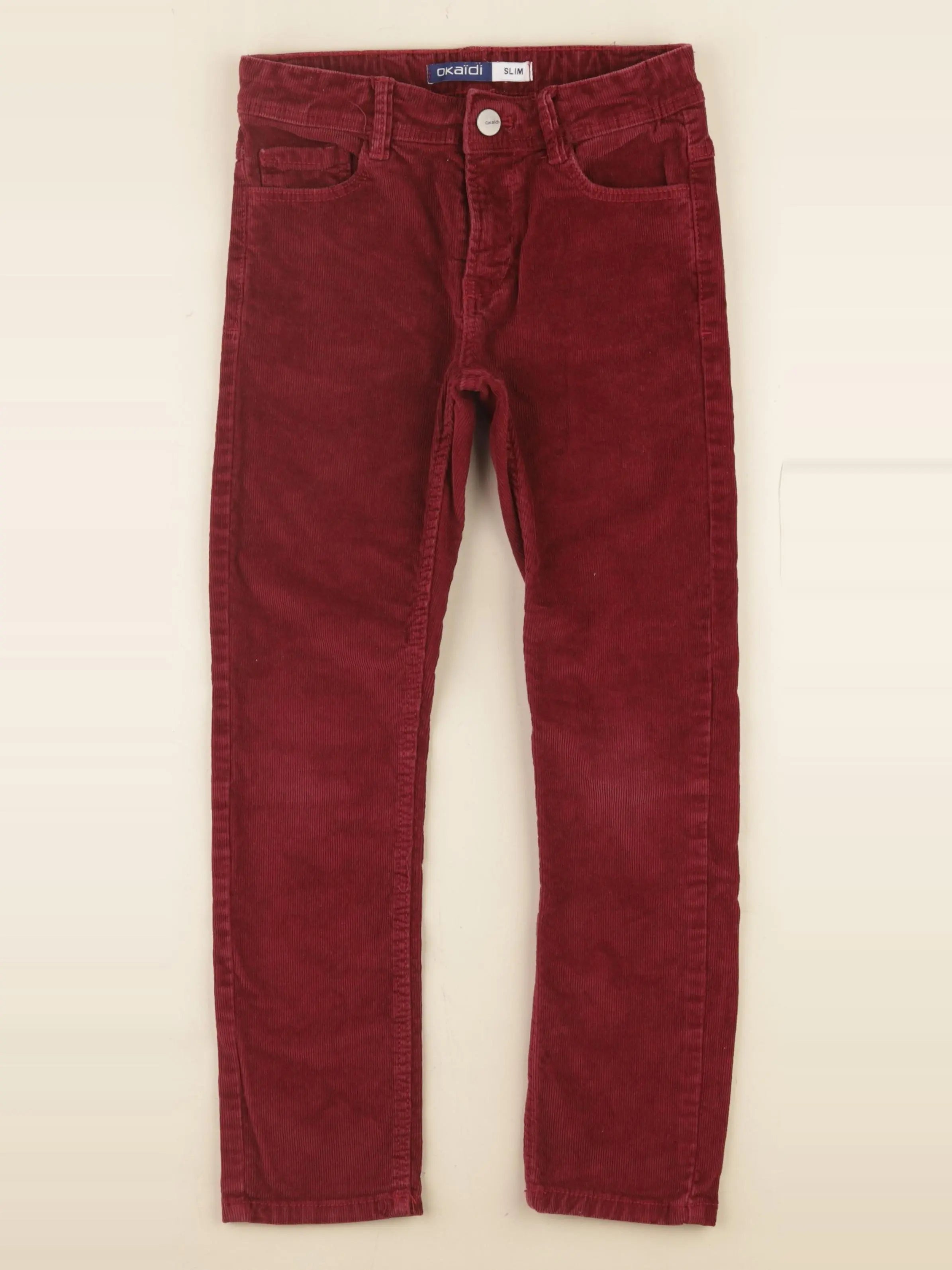 Okaidi - pantalon rouge - 7 ans