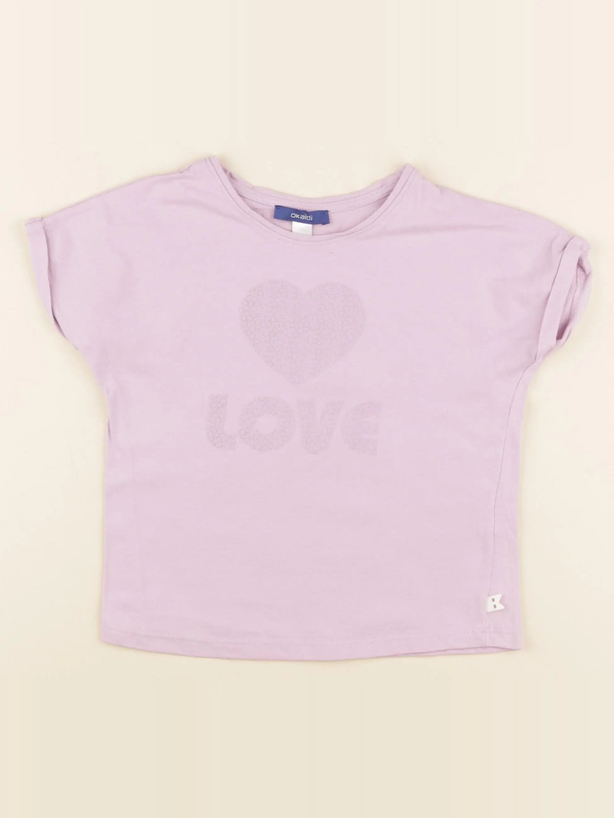 Okaidi - tee-shirt violet - 4 ans