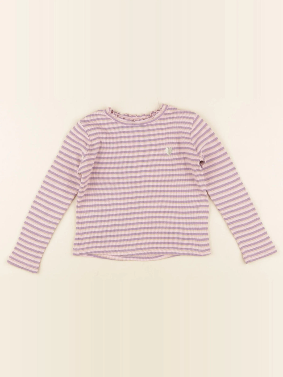 Okaidi - sous-pull violet, rose - 4 ans