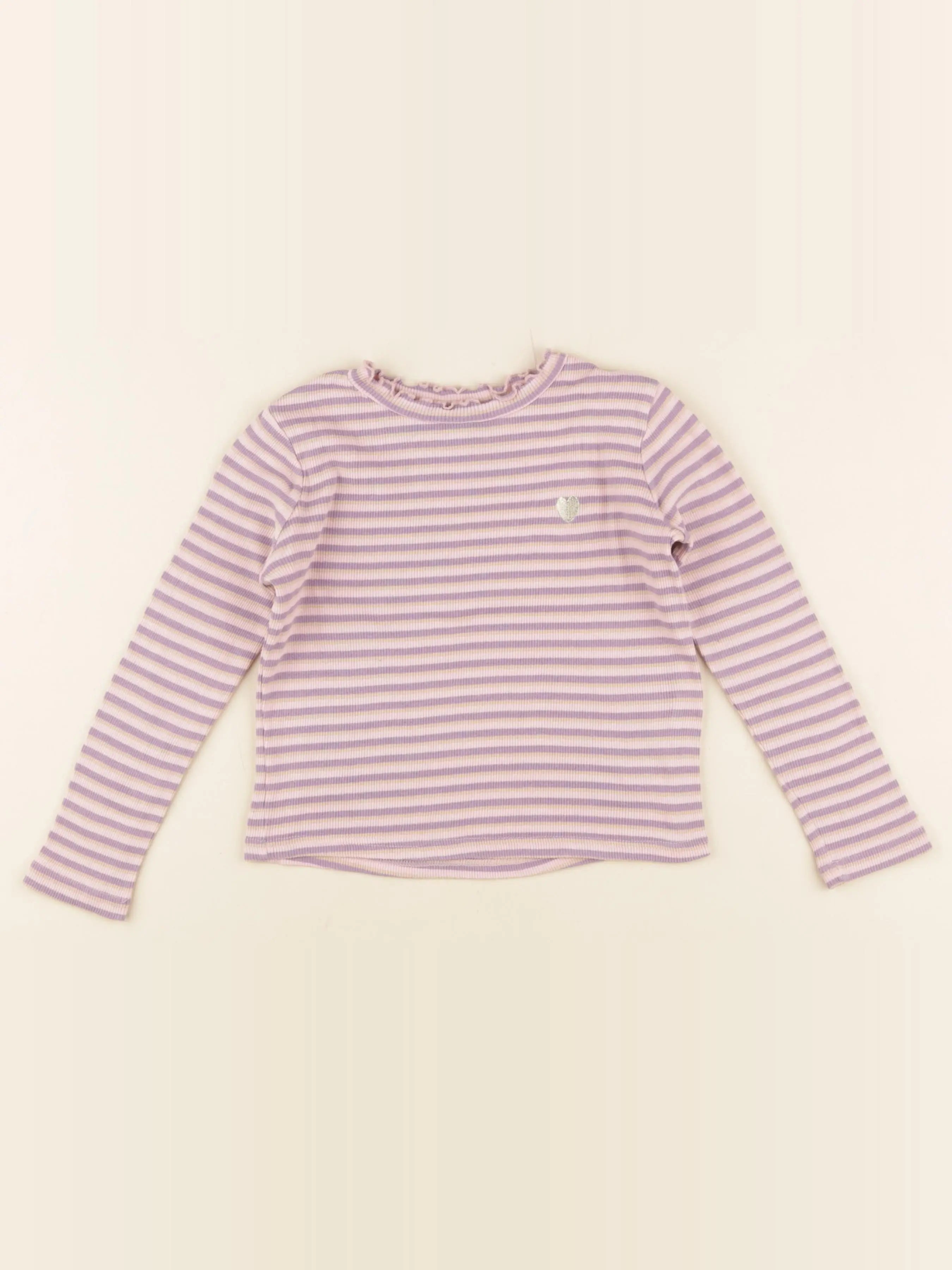 Okaidi - sous-pull violet, rose - 4 ans