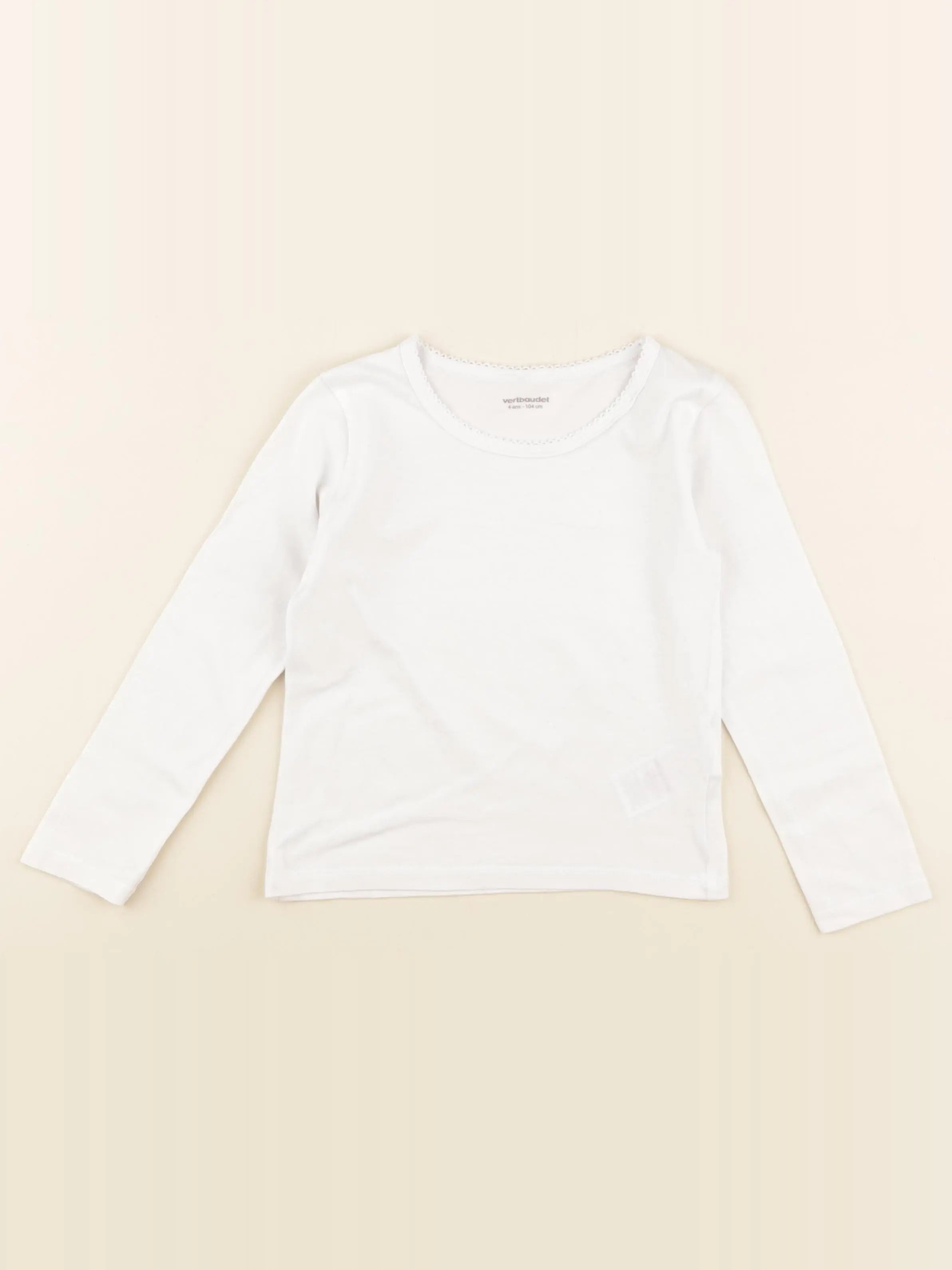 Okaidi - maillot de corps blanc - 4 ans