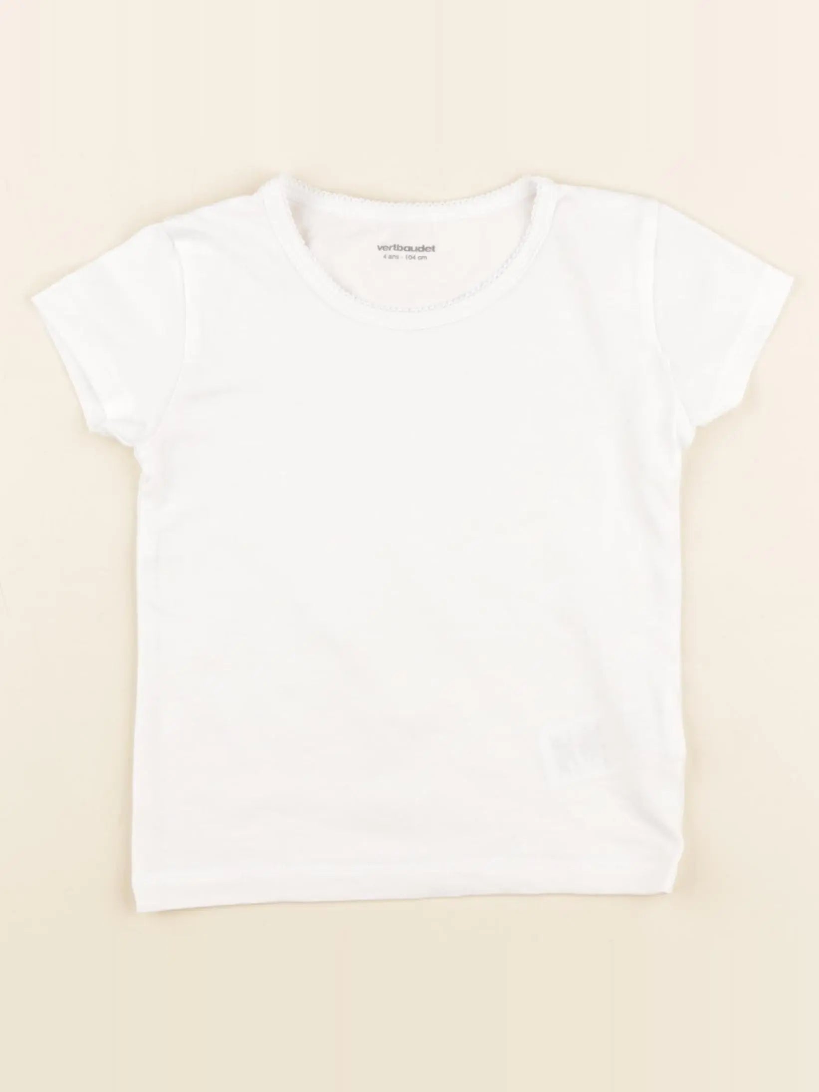 Vertbaudet - maillot de corps blanc - 4 ans