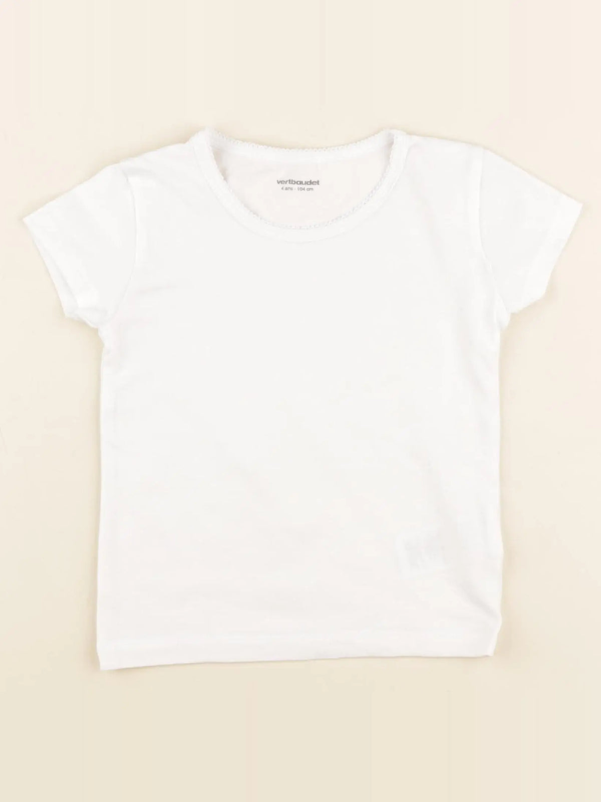 Vertbaudet - maillot de corps blanc - 4 ans