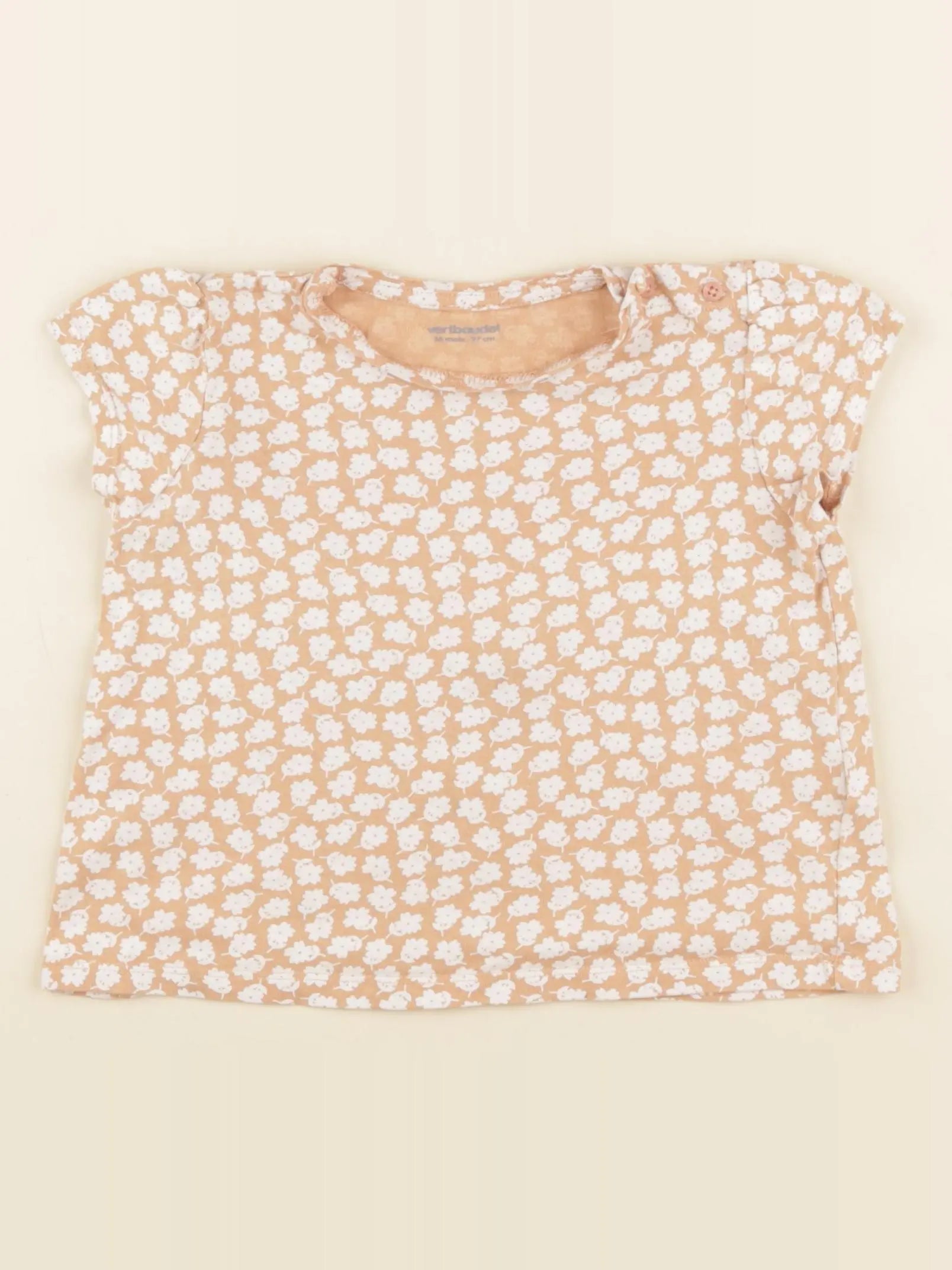 Vertbaudet - tee-shirt marron - 36 mois