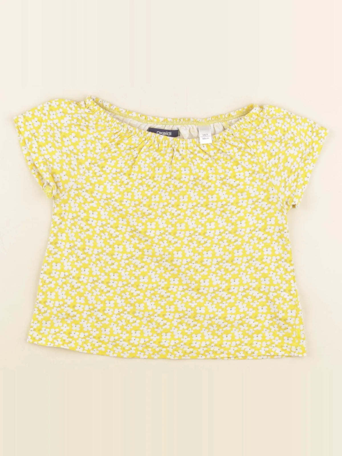 Okaidi - tee-shirt jaune - 3 ans