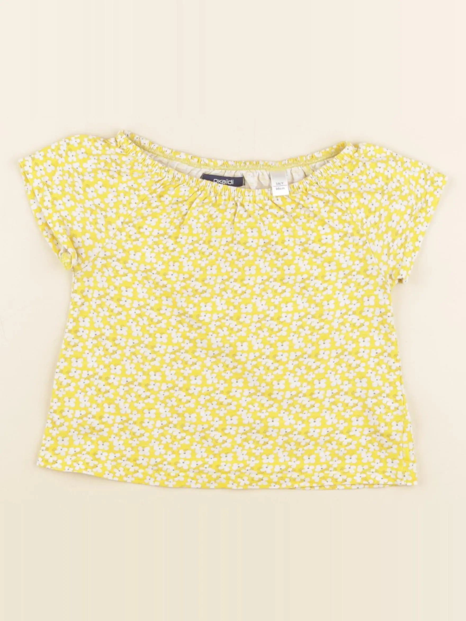 Okaidi - tee-shirt jaune - 3 ans
