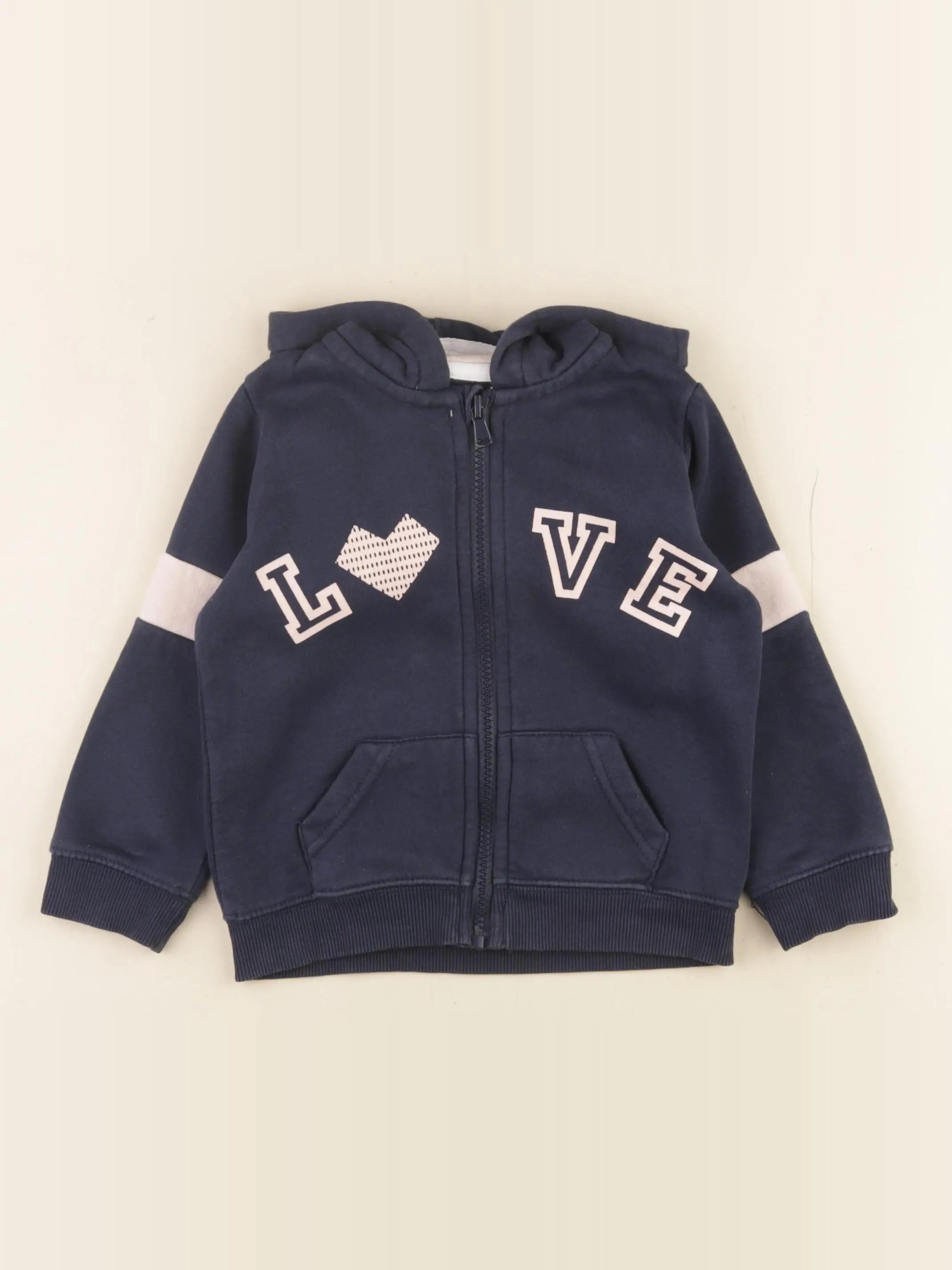 Vertbaudet - sweat bleu - 3 ans