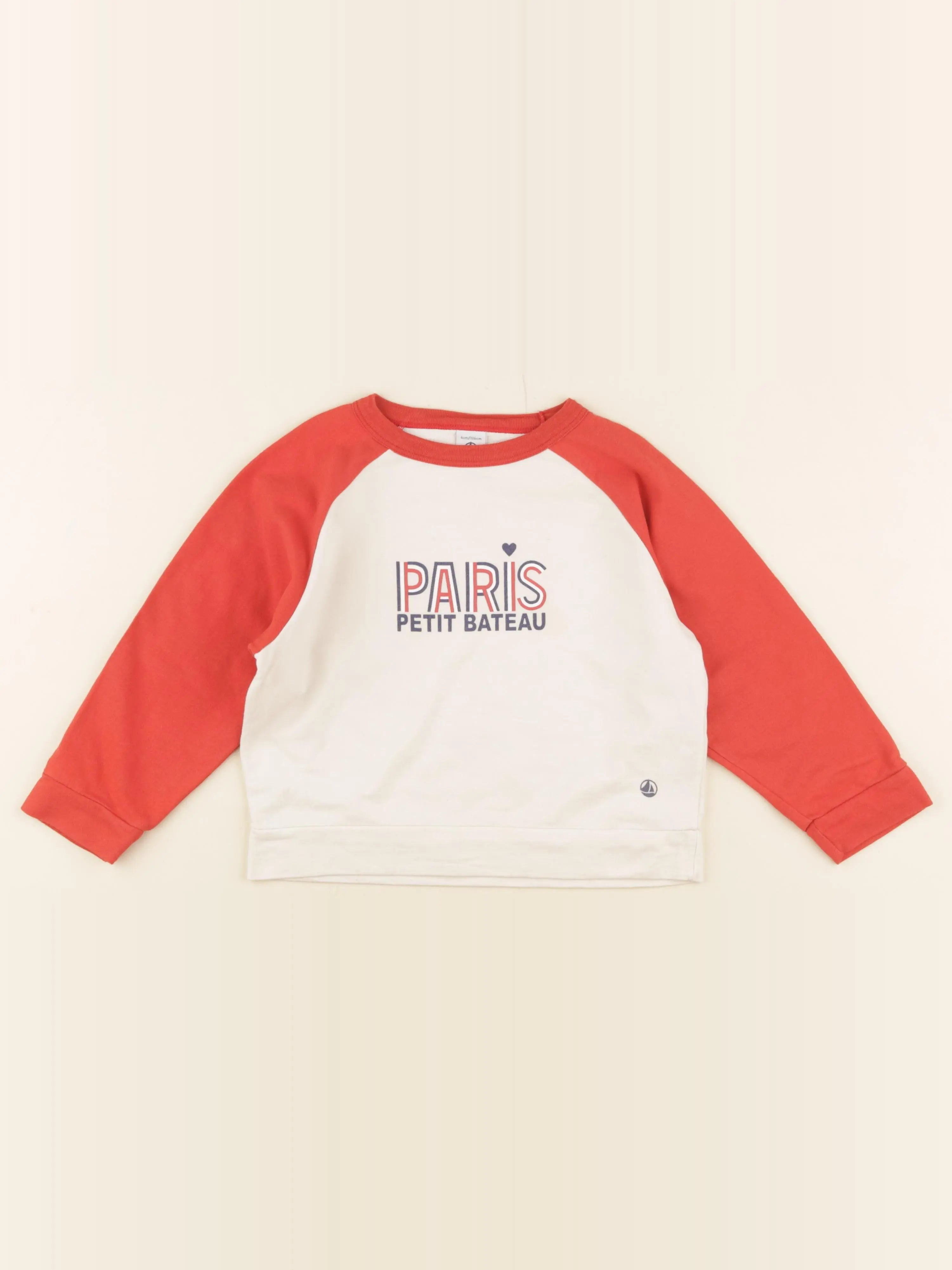 Petit Bateau - sweat multicolore - 4 ans