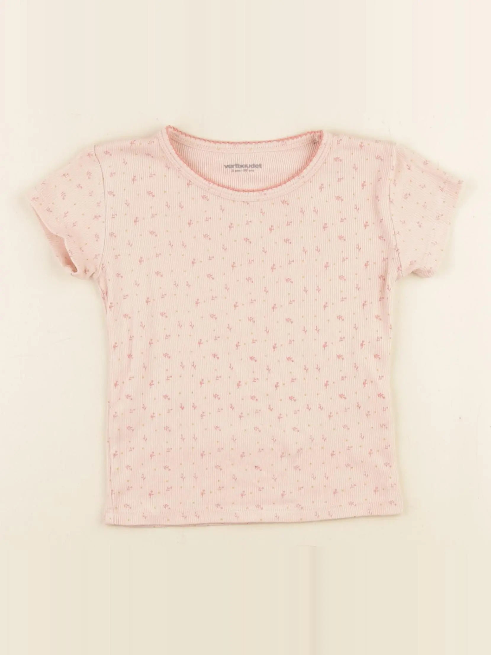 Vertbaudet - maillot de corps rose - 3 ans