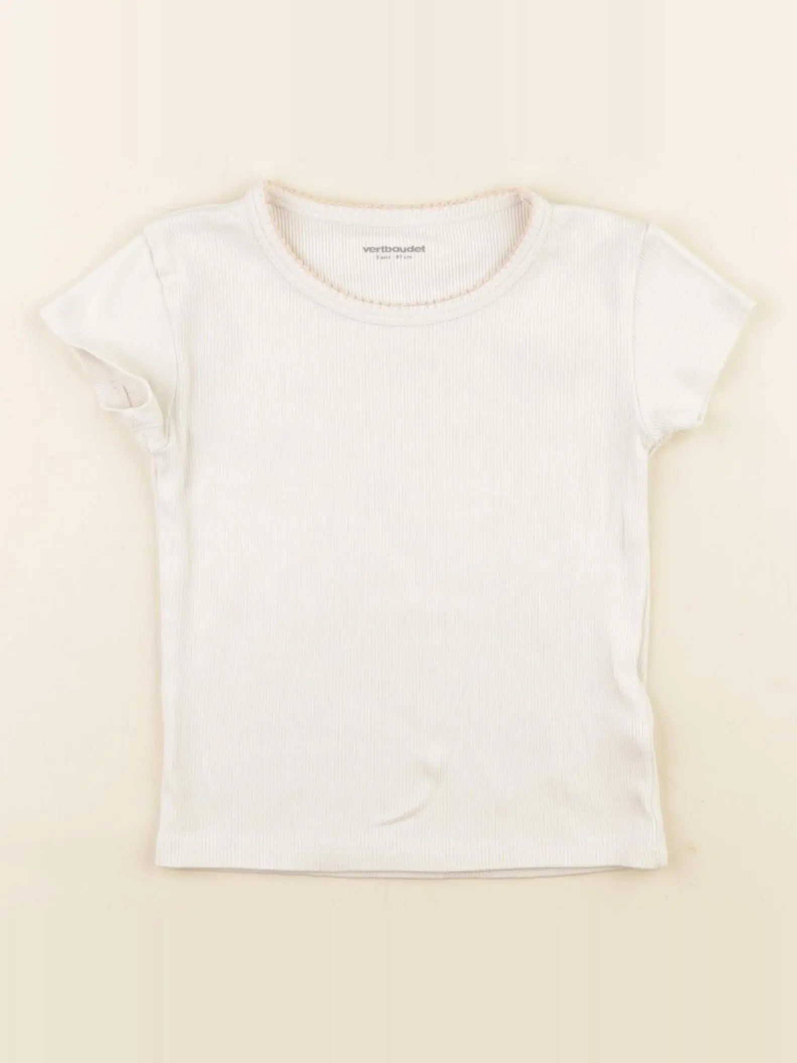 Vertbaudet - maillot de corps blanc - 3 ans