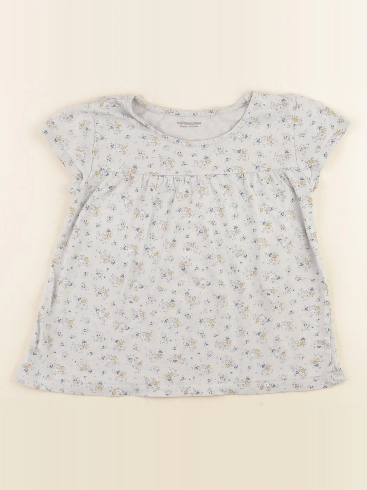 Vertbaudet - tee-shirt bleu - 5 ans