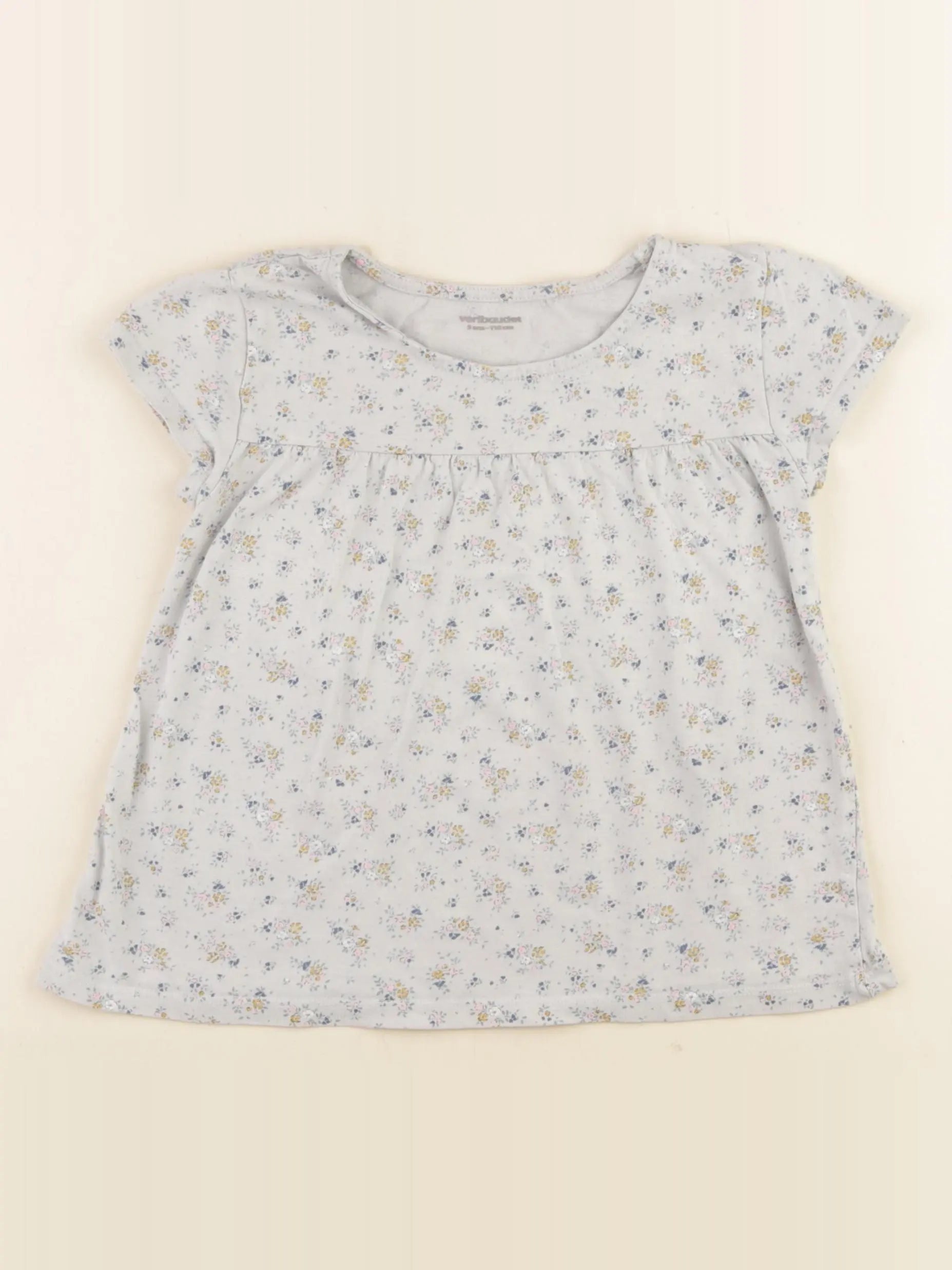 Vertbaudet - tee-shirt bleu - 5 ans