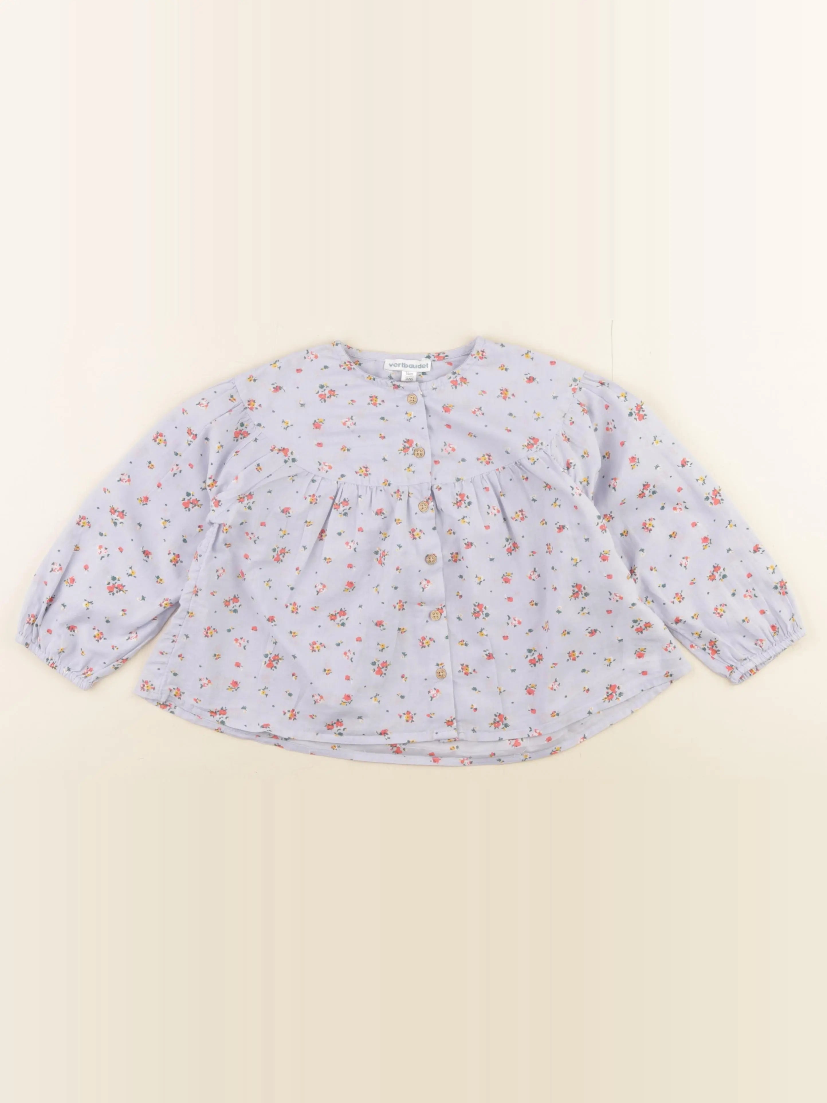 Vertbaudet - blouse bleu - 3 ans