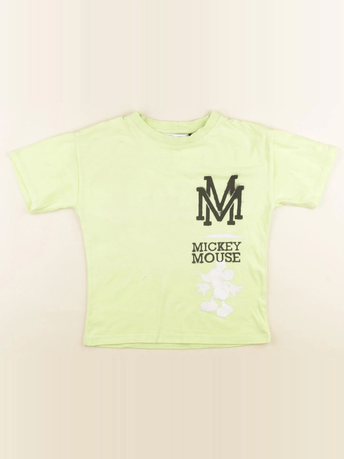 Zara - tee-shirt jaune - 6/7 ans
