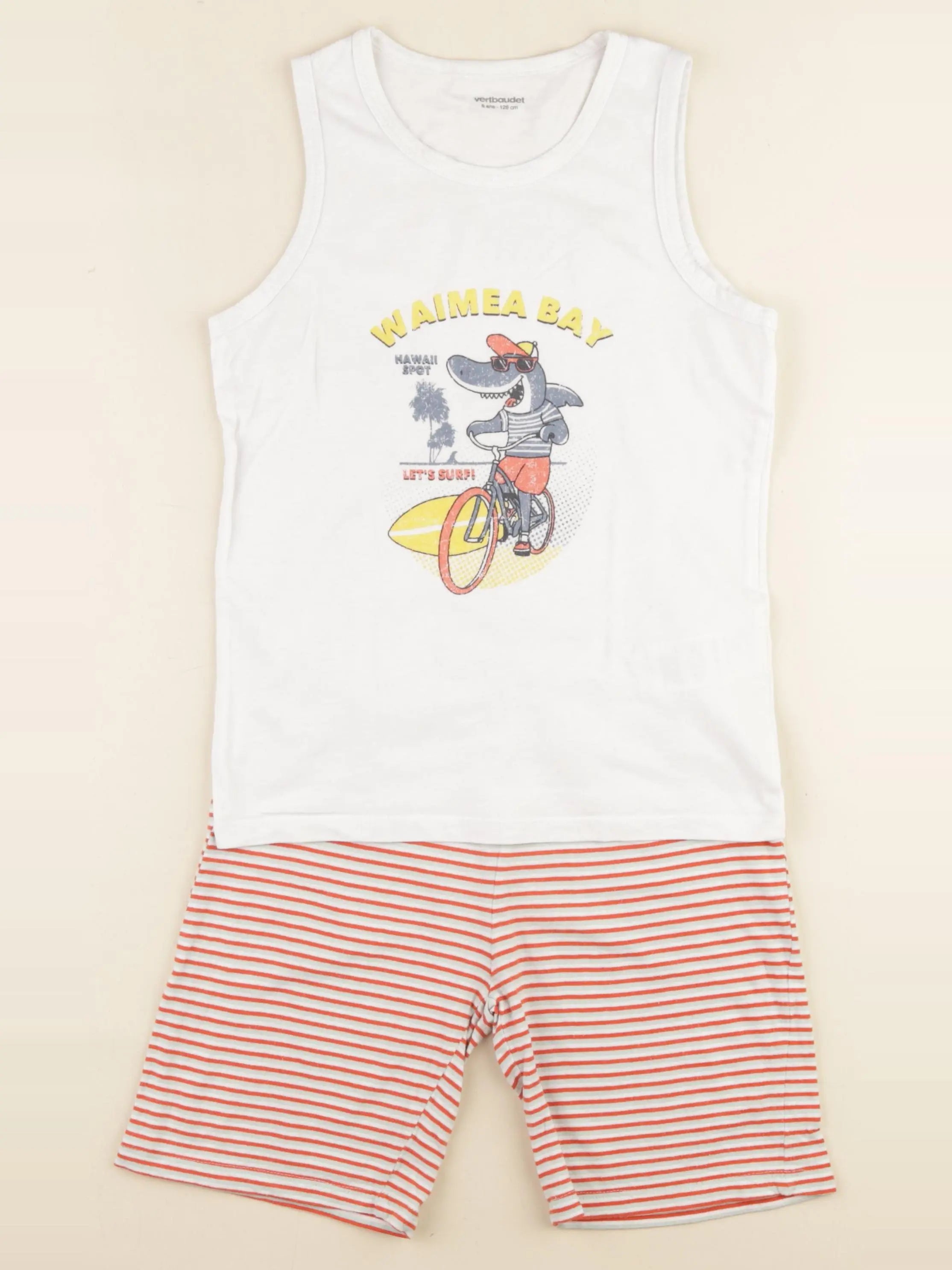 Vertbaudet - pyjama coton multicolore - 8 ans