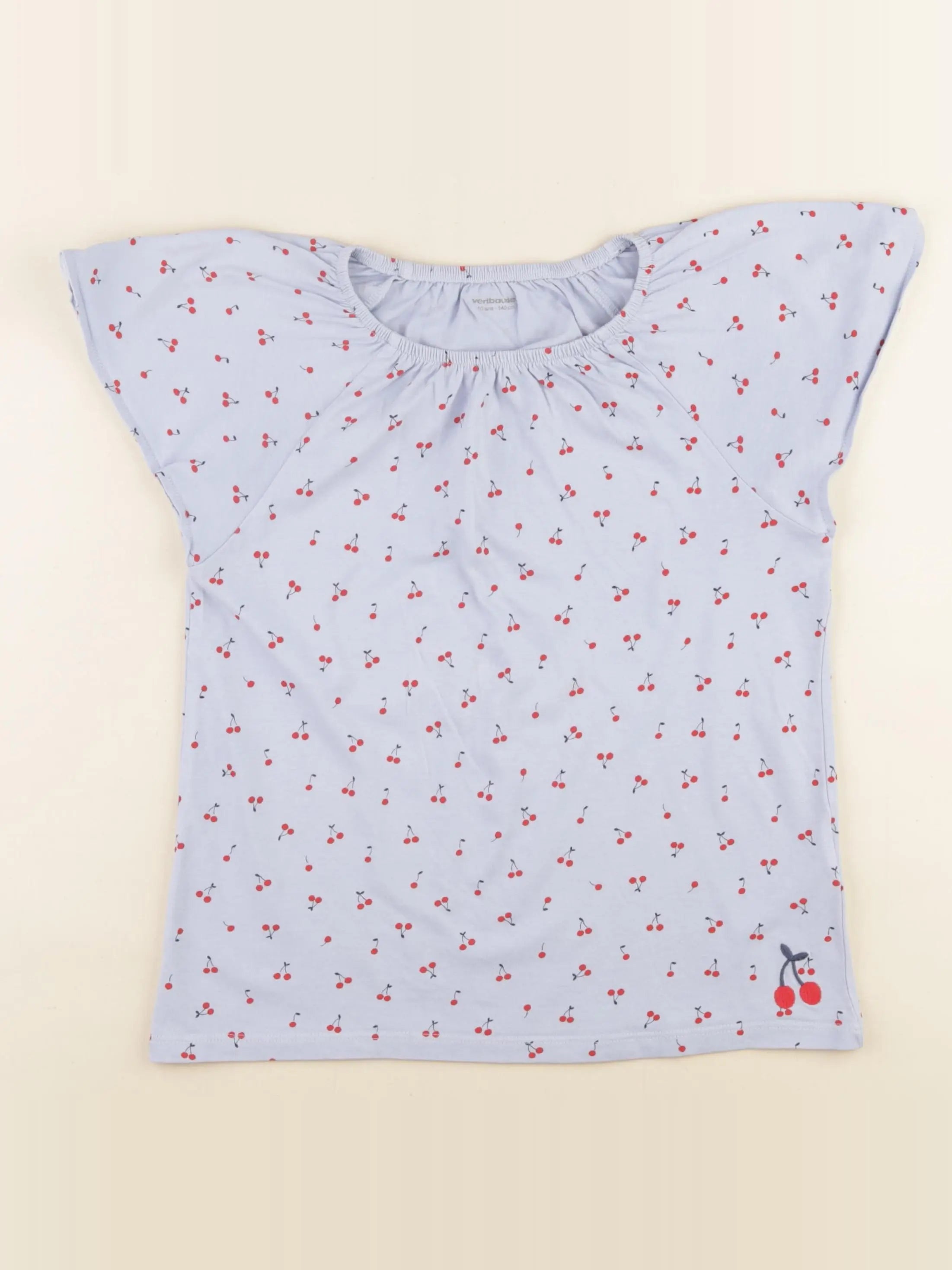 Vertbaudet - tee-shirt bleu - 10 ans