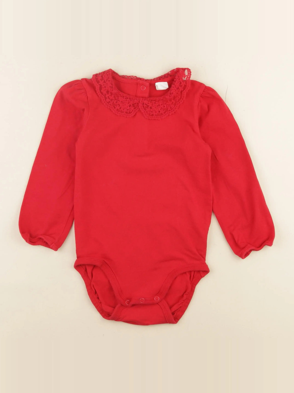 H&M - body à col rouge - 2/3 ans