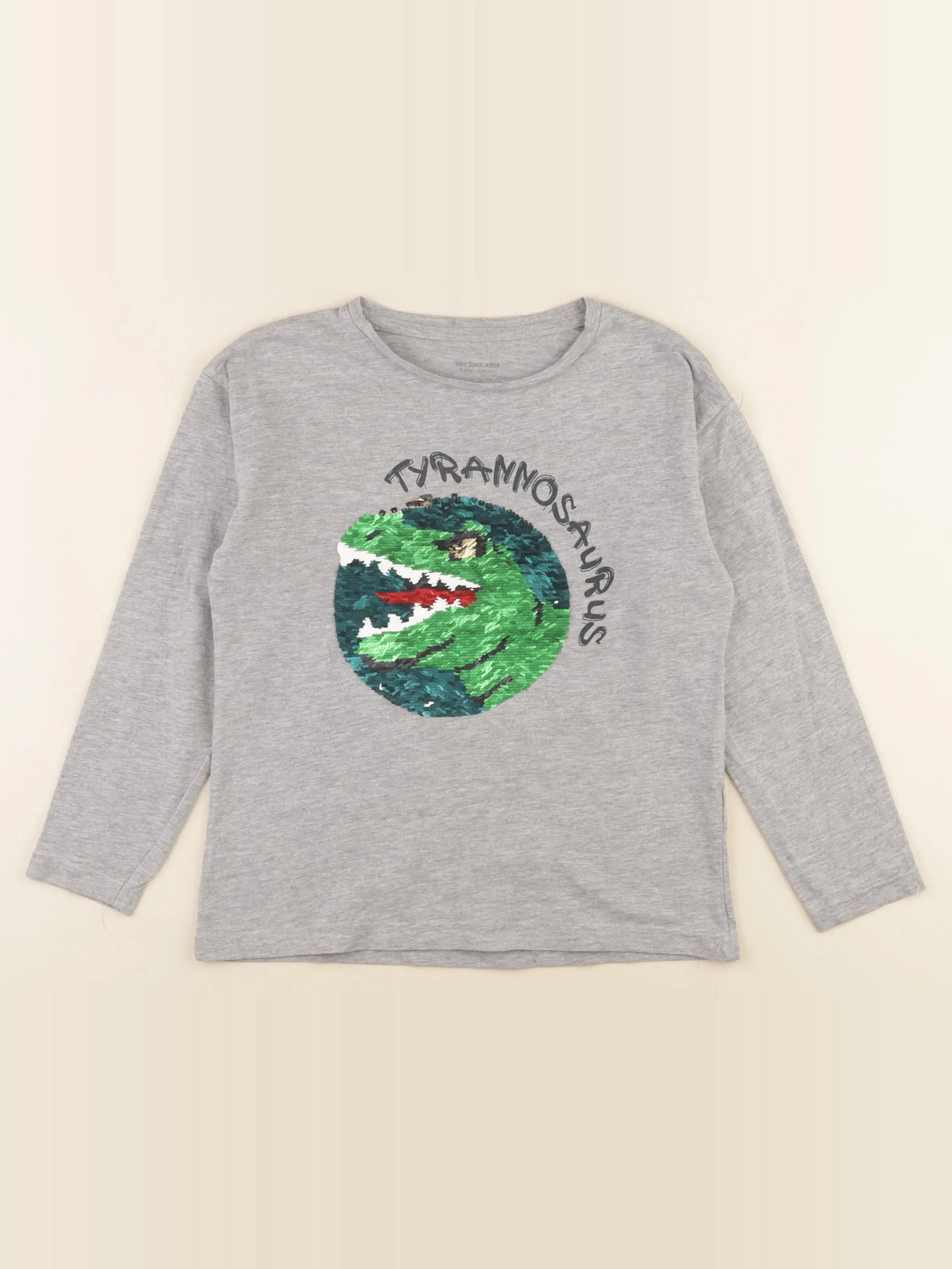 Vertbaudet - tee-shirt gris - 8 ans