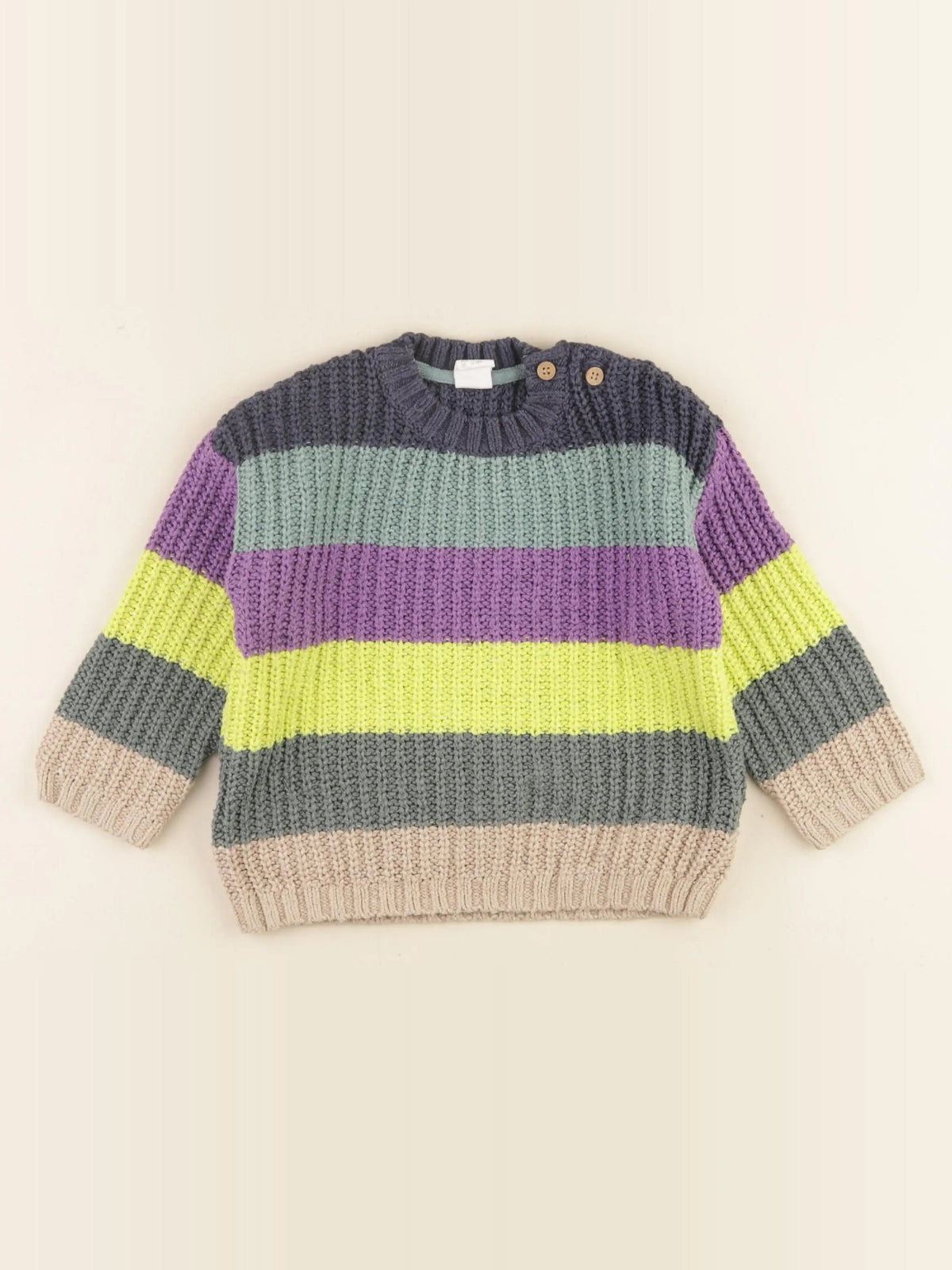 H&M - pull multicolore - 12/18 mois