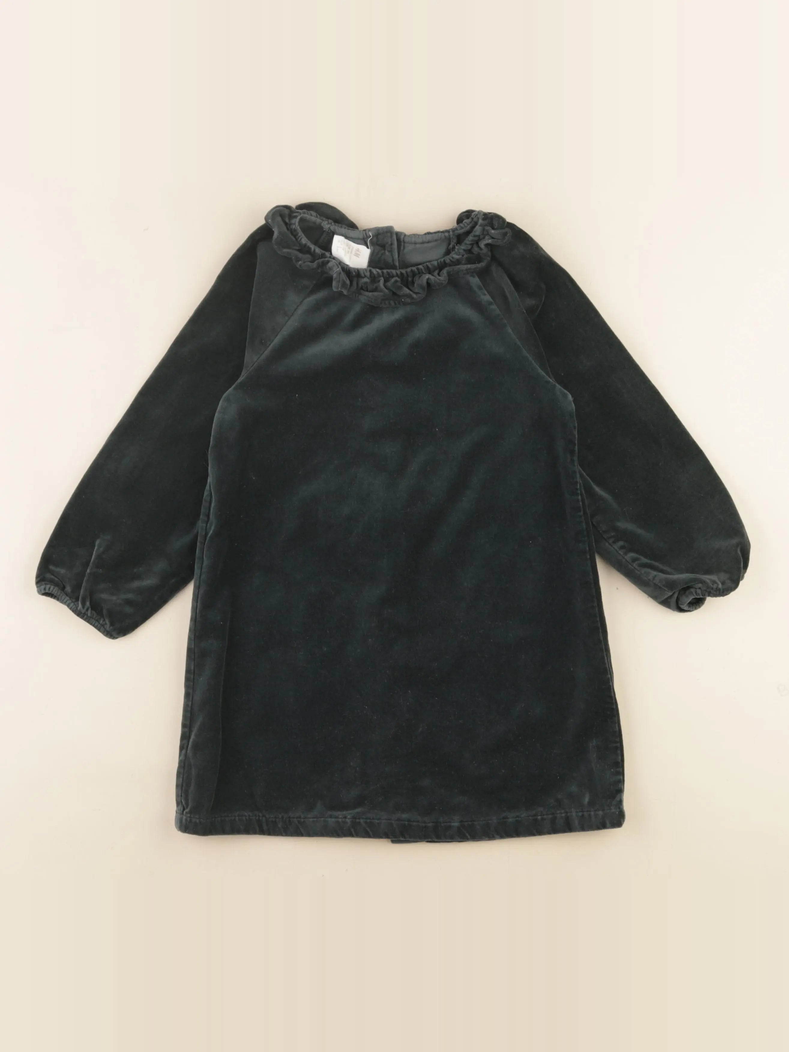 H&M - robe vert - 2/3 ans