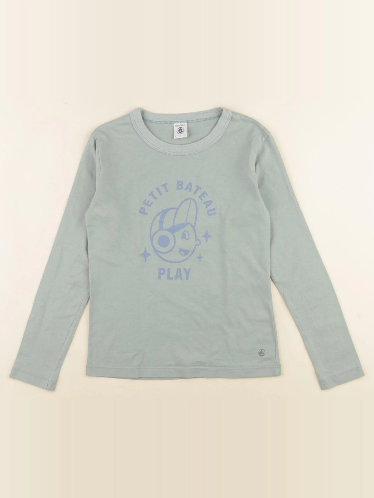 Petit Bateau - tee-shirt vert - 10 ans