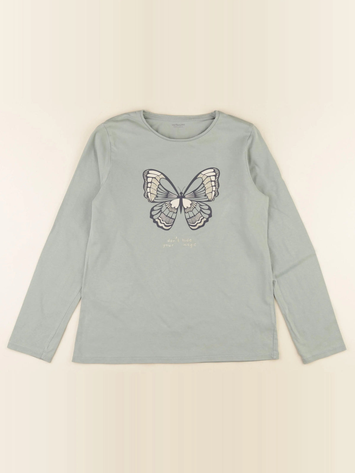 Vertbaudet - tee-shirt vert - 12 ans