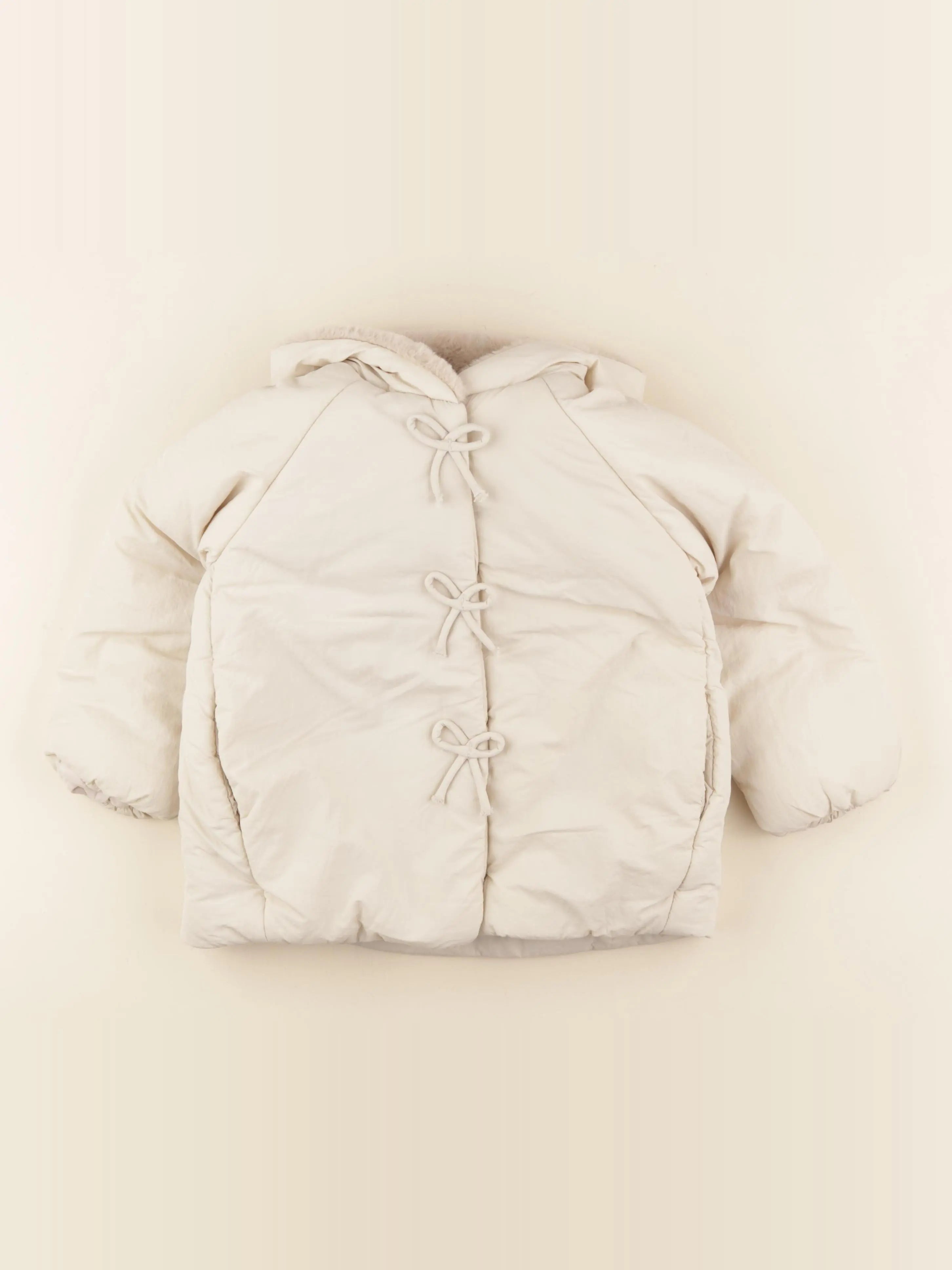 Zara - doudoune blanc - 4 ans