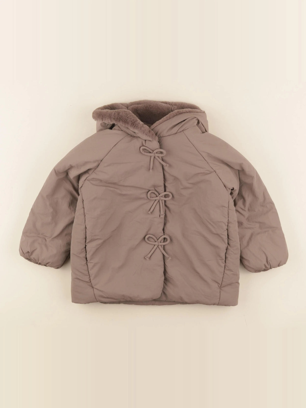 Zara - doudoune marron - 4 ans