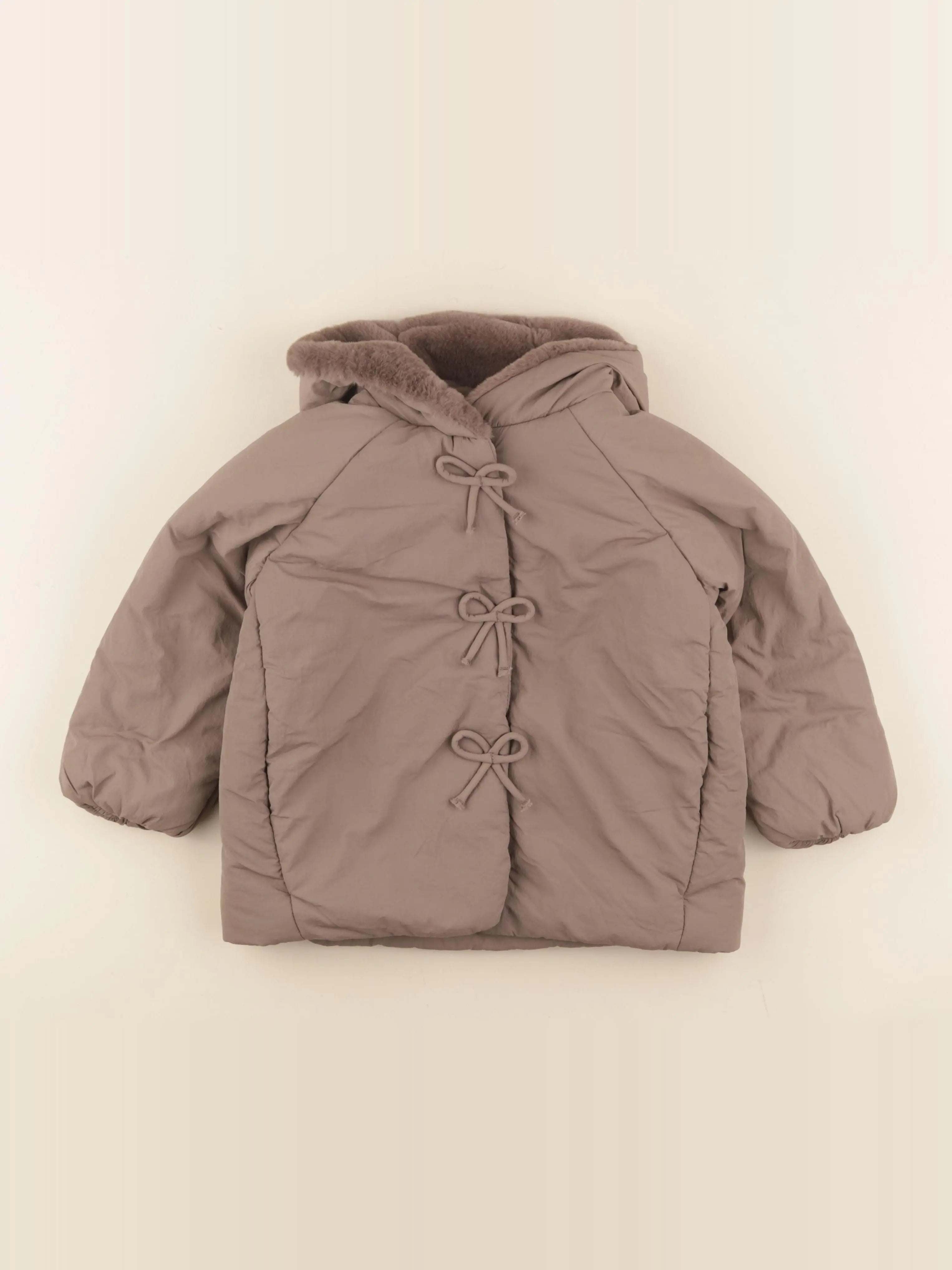 Zara - doudoune marron - 4 ans