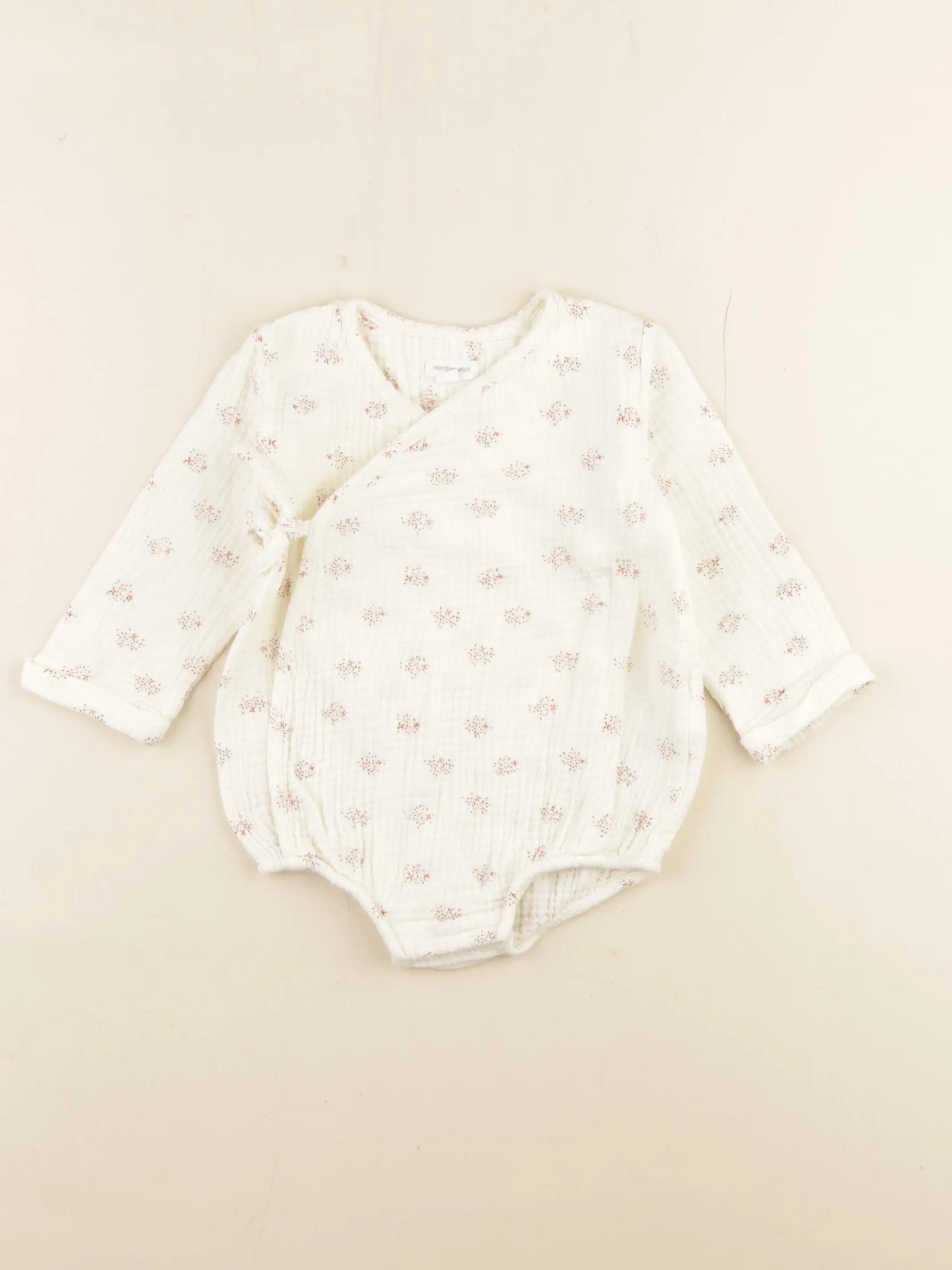 Vertbaudet - combinaison blanc - 12 mois