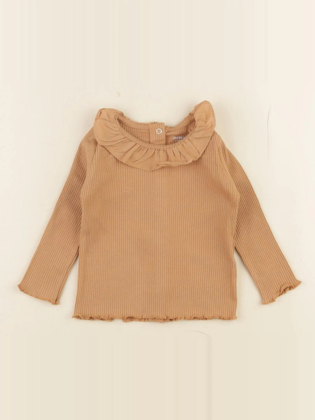 Vertbaudet - tee-shirt marron - 9 mois