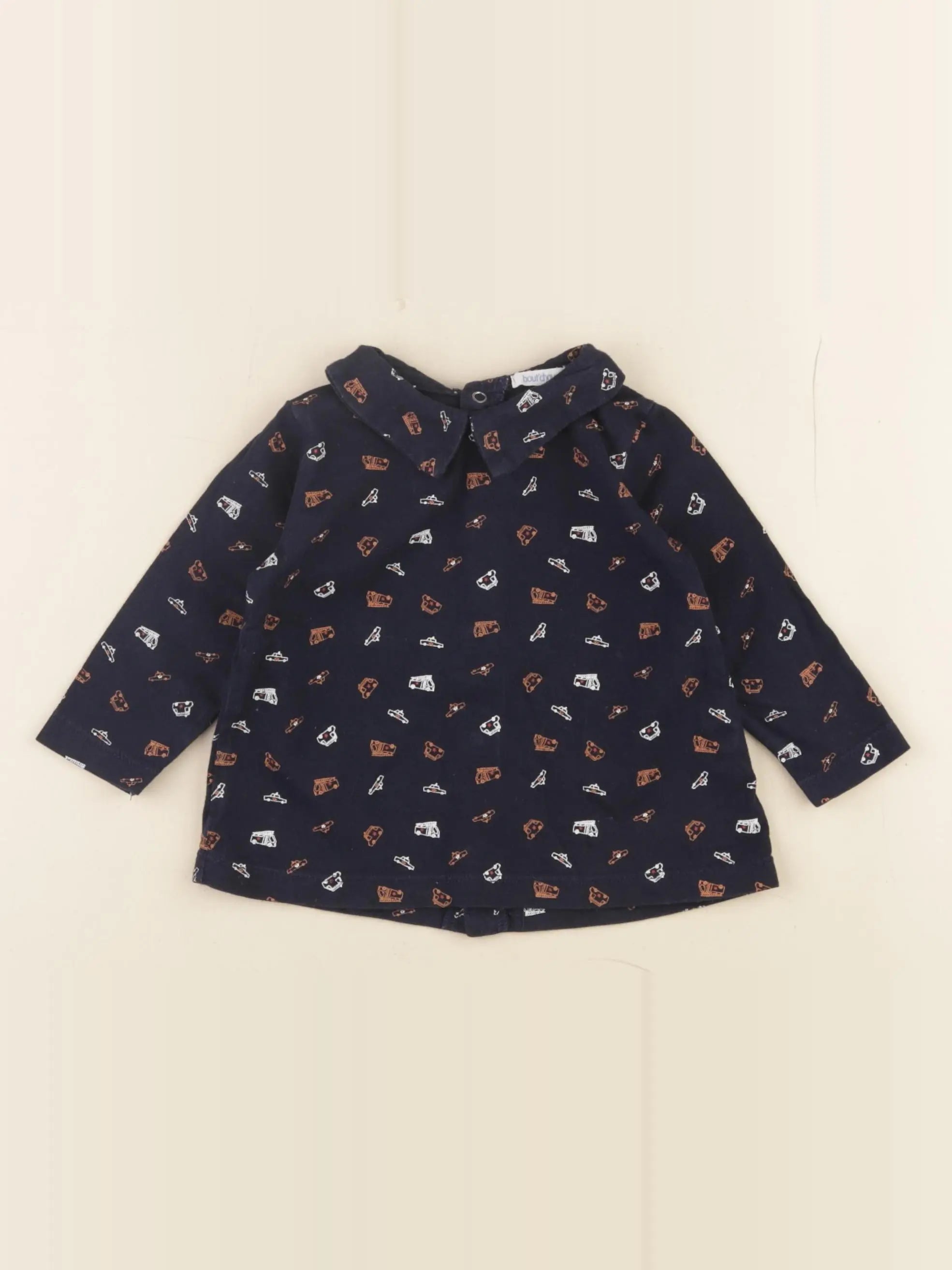 Boutchou - tee-shirt bleu - 9 mois