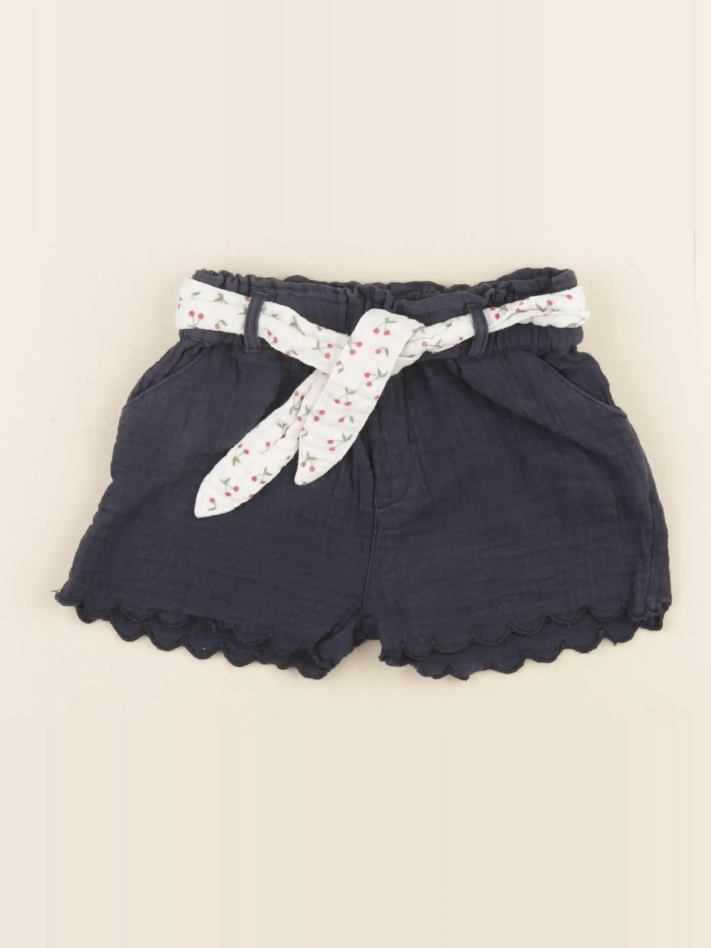 Vertbaudet - short bleu - 12 mois