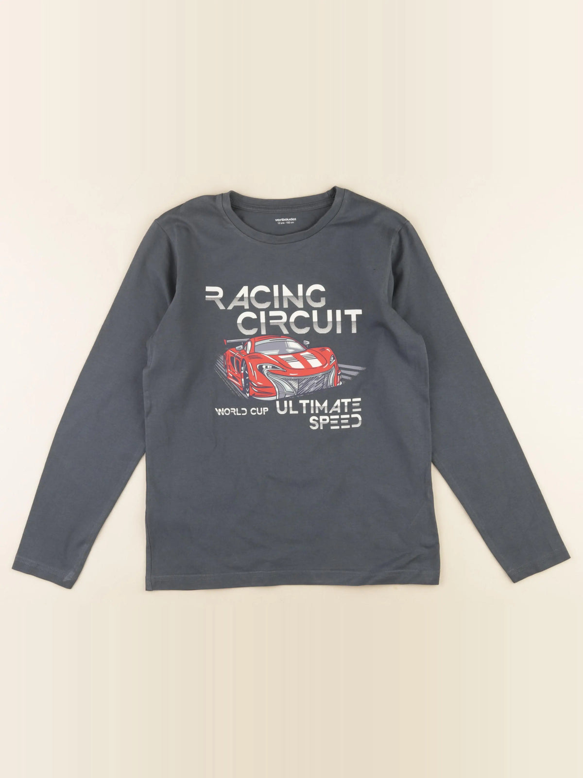 Vertbaudet - tee-shirt gris - 12 ans