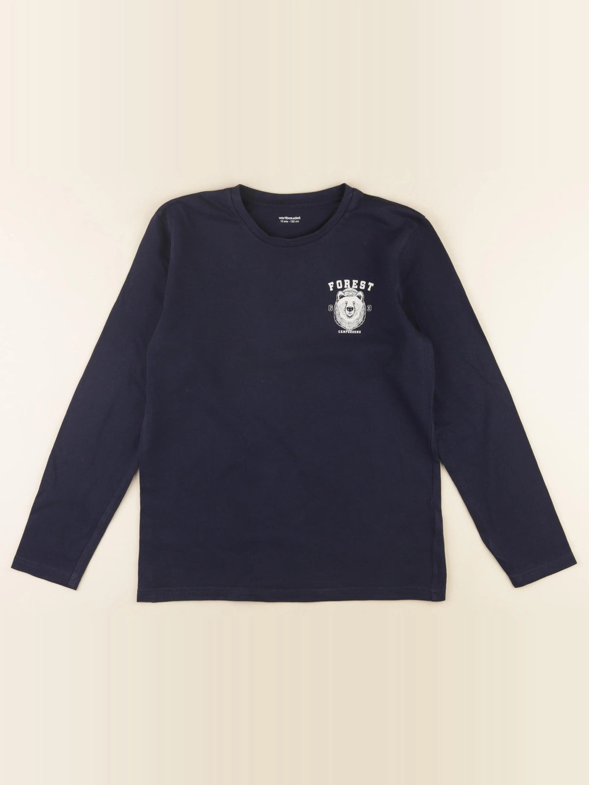 Vertbaudet - tee-shirt bleu - 12 ans