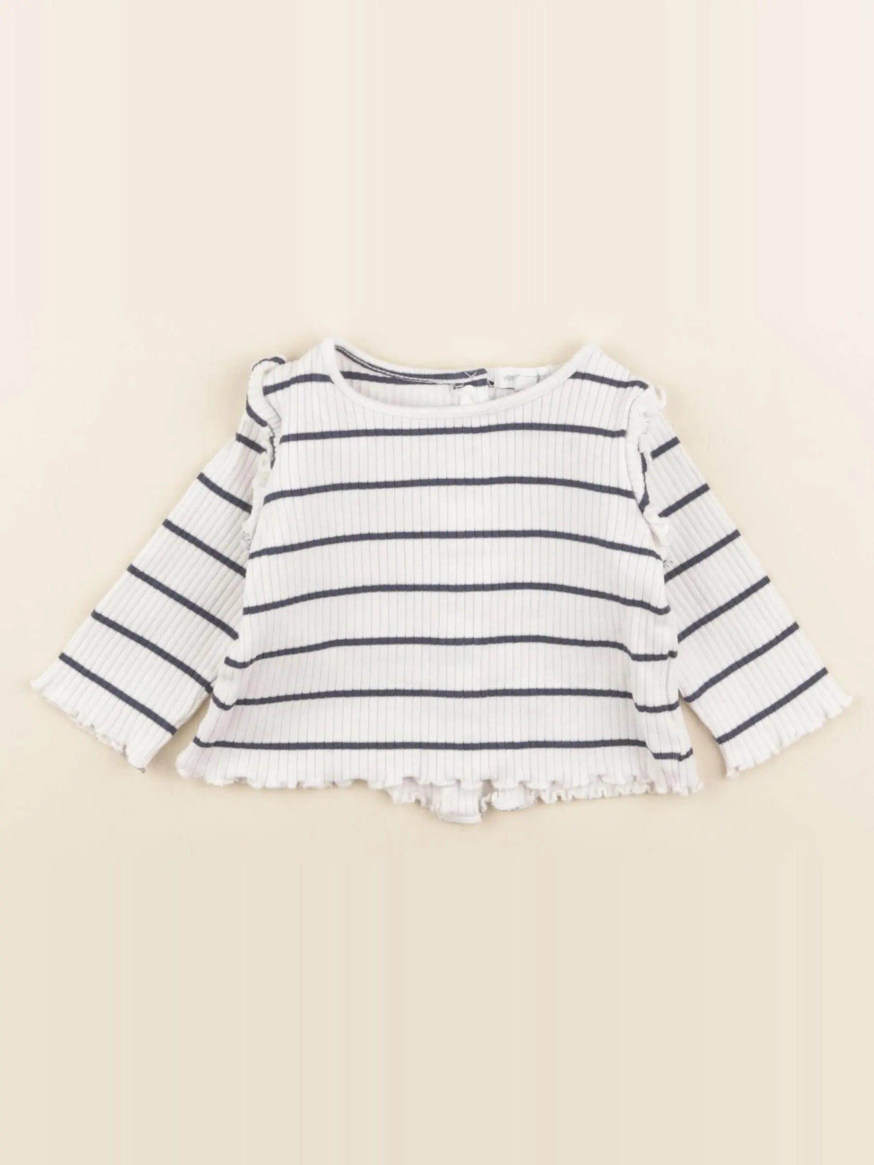 Vertbaudet - tee-shirt blanc - 3 mois