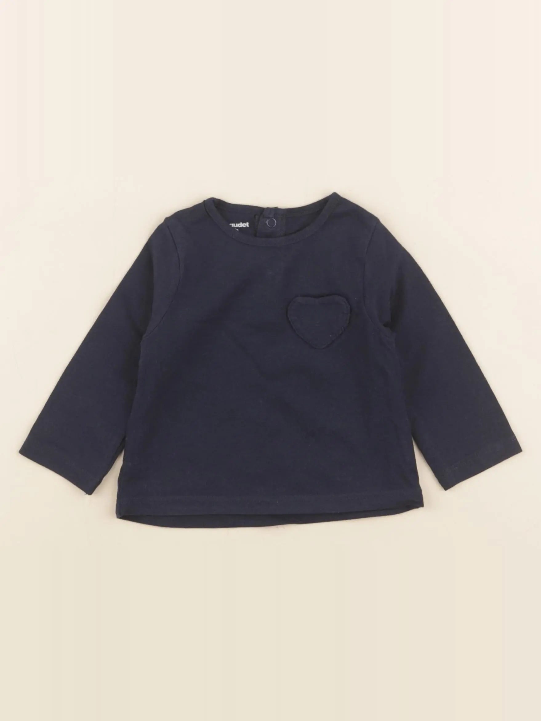 Vertbaudet - tee-shirt bleu - 3 mois