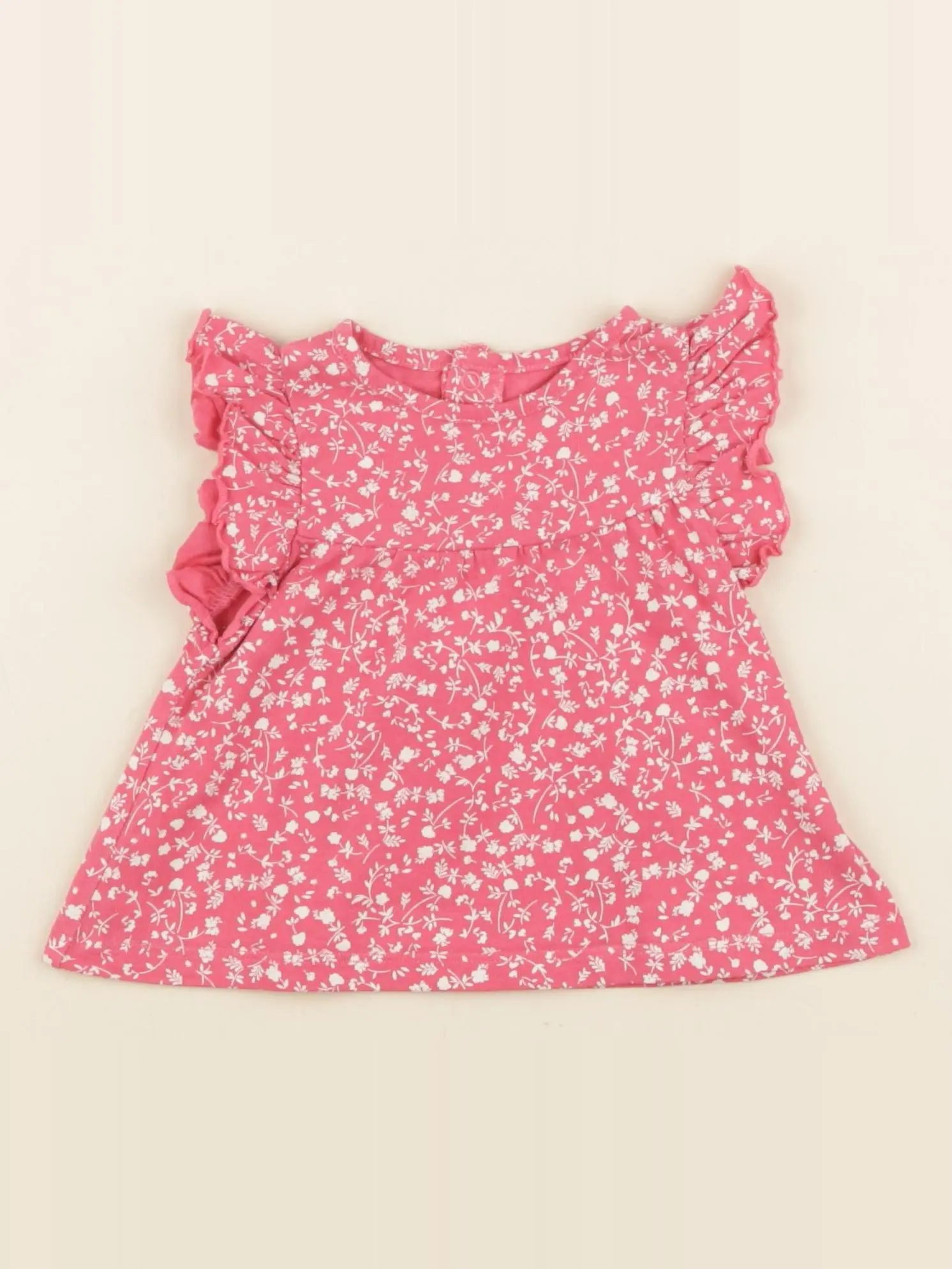 Vertbaudet - tee-shirt rose - 3 mois