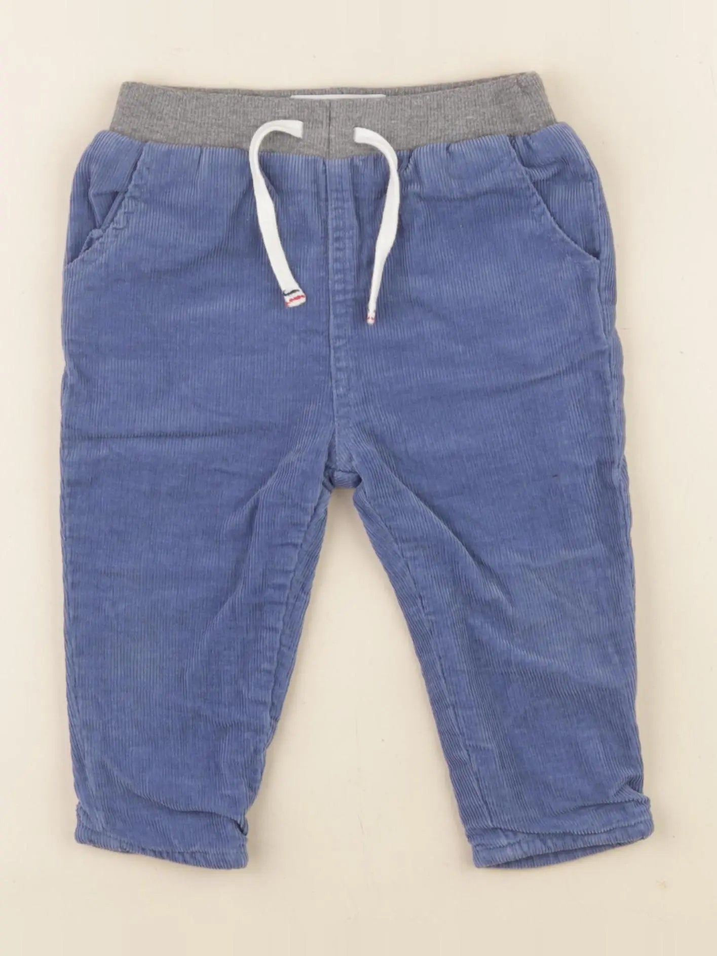 Cadet Rousselle - pantalon doublé bleu - 12 mois