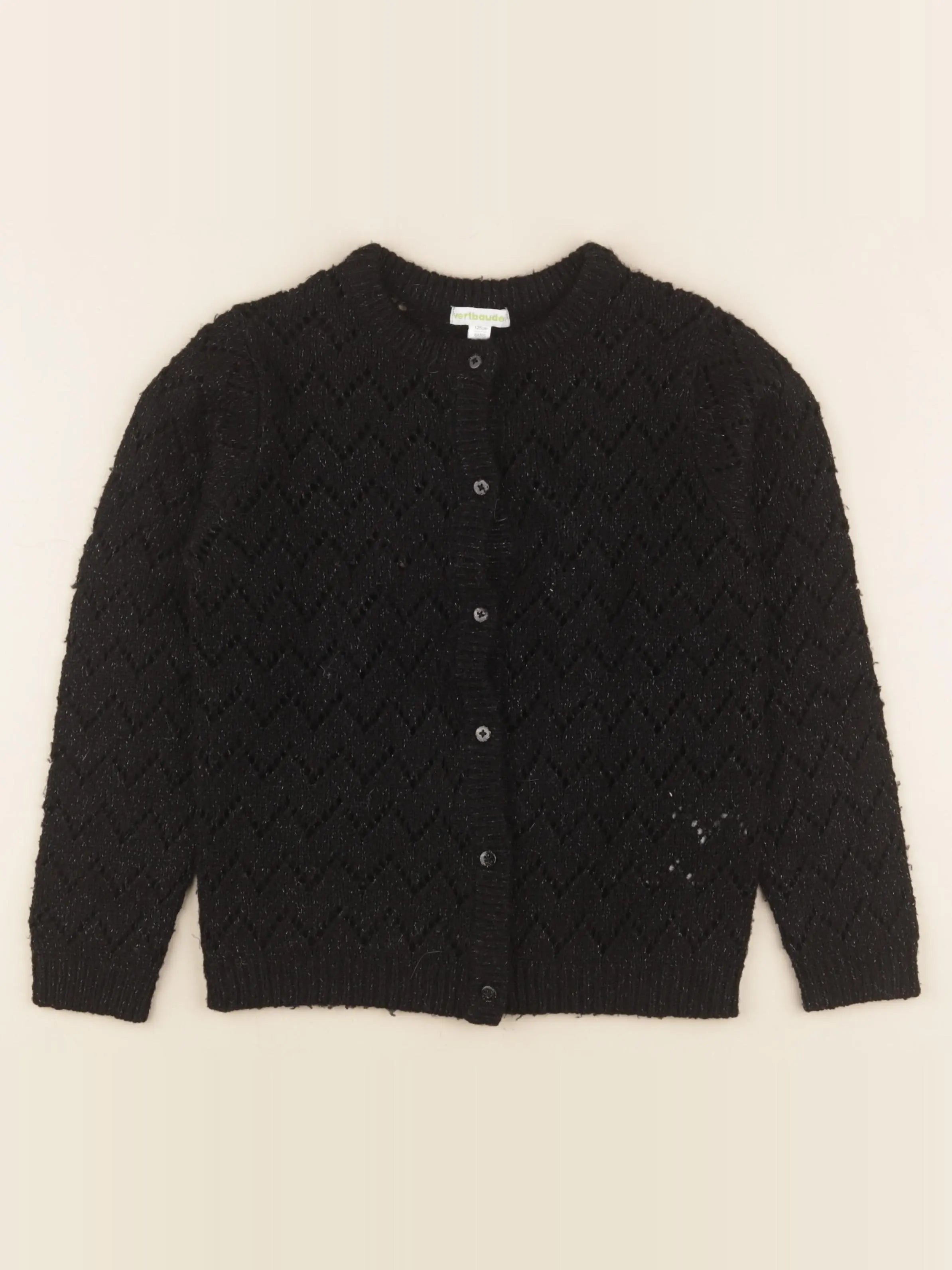 Vertbaudet - gilet noir - 8 ans