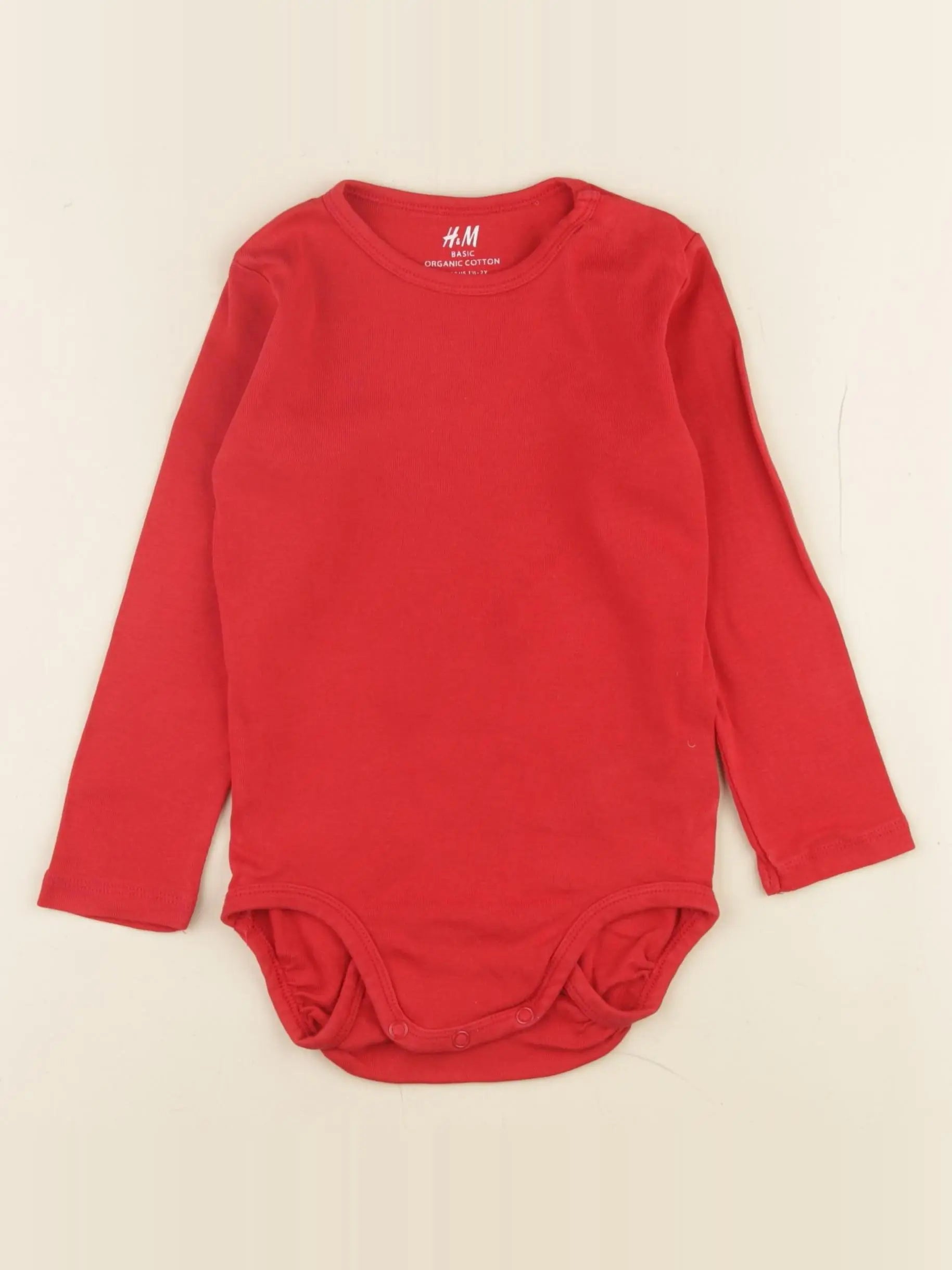 H&M - body rouge - 18 mois à 2 ans
