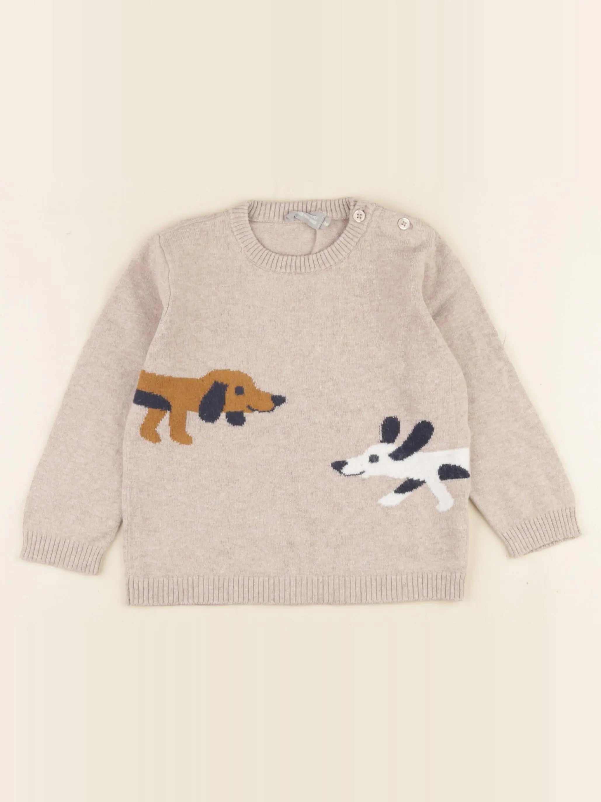 Boutchou - pull beige - 24 mois
