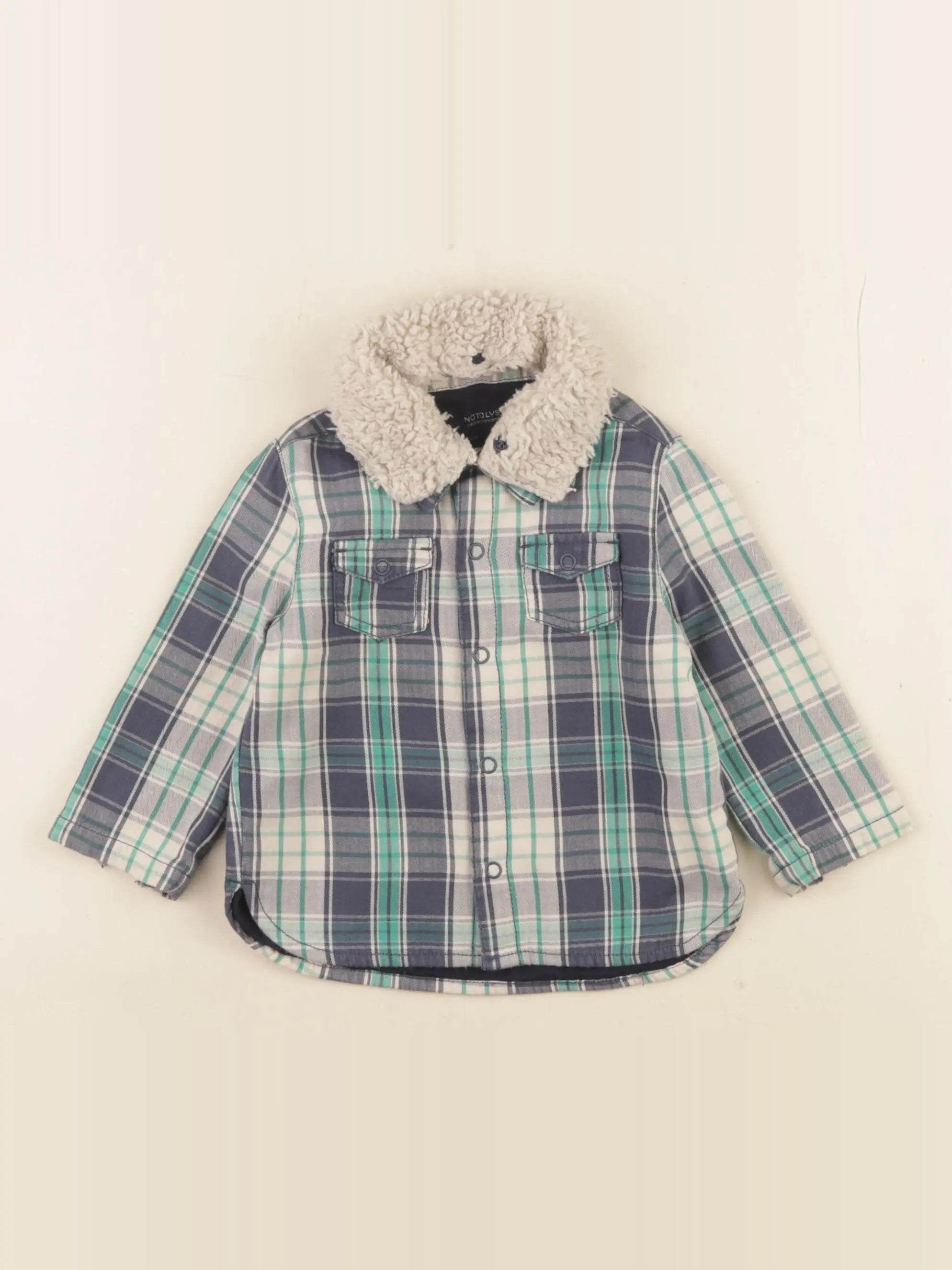 Natalys - chemise bleu - 9 mois