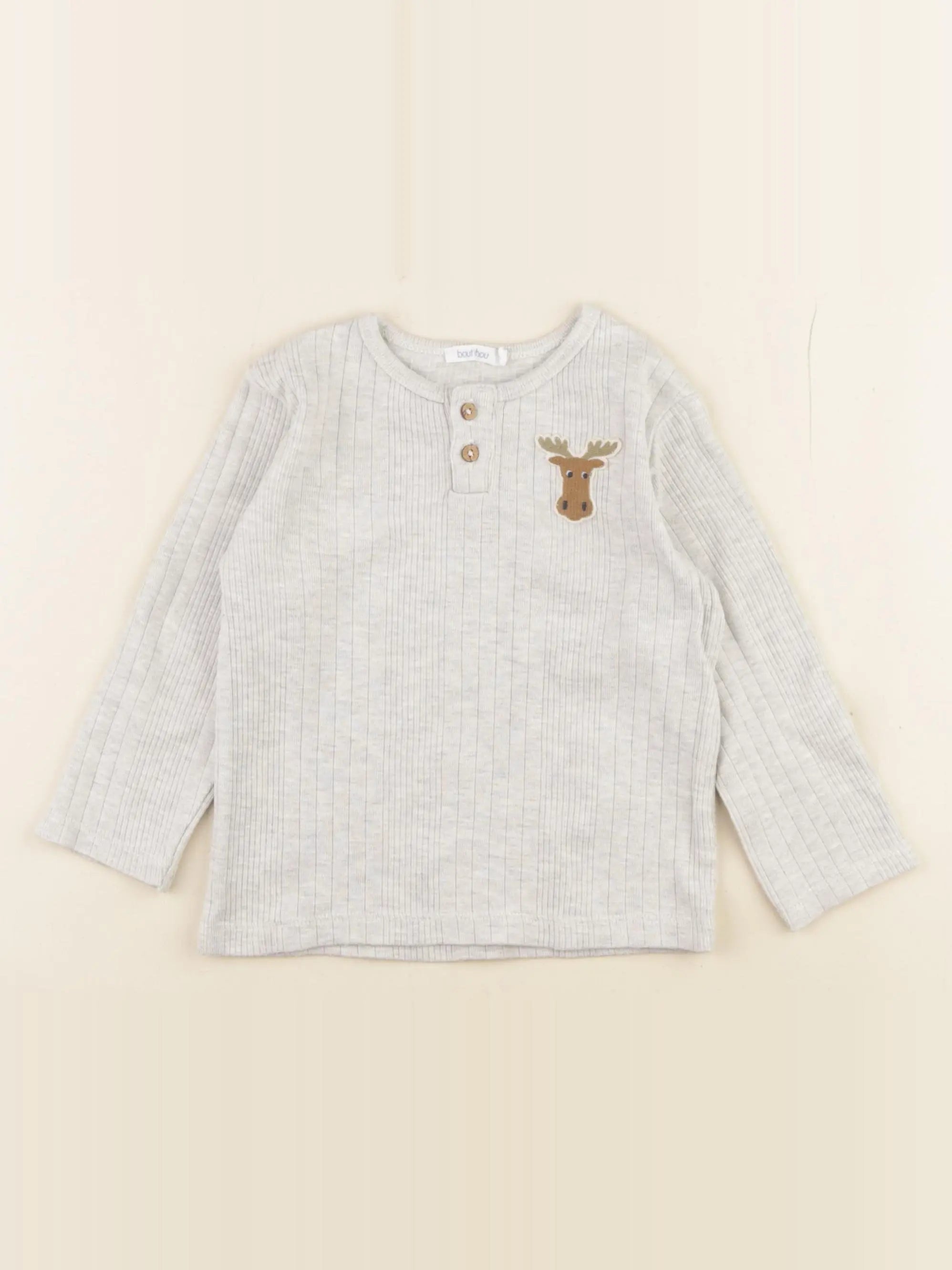 Boutchou - tee-shirt gris - 18 mois