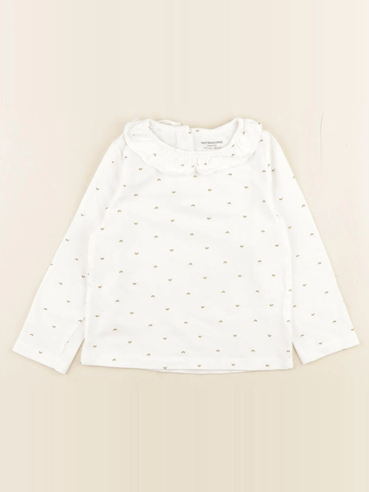 Vertbaudet - tee-shirt blanc - 24 mois