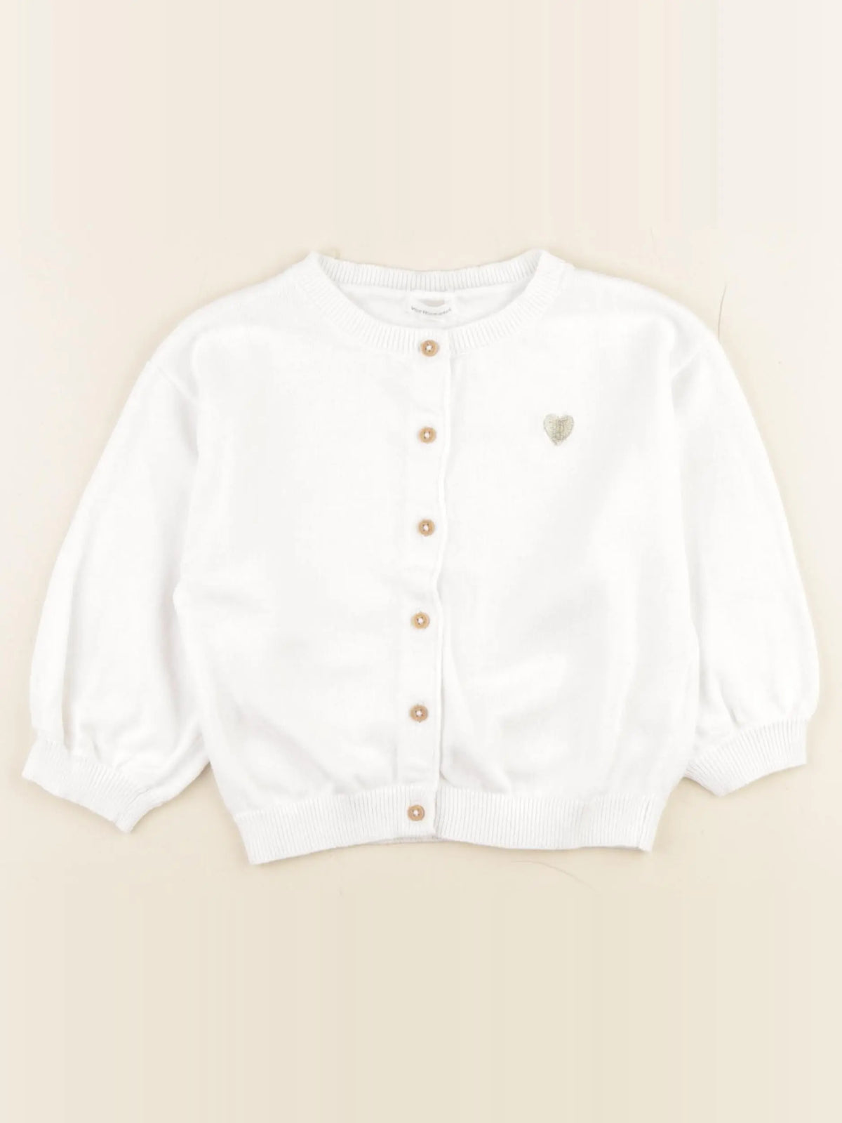 Vertbaudet - gilet blanc - 24 mois