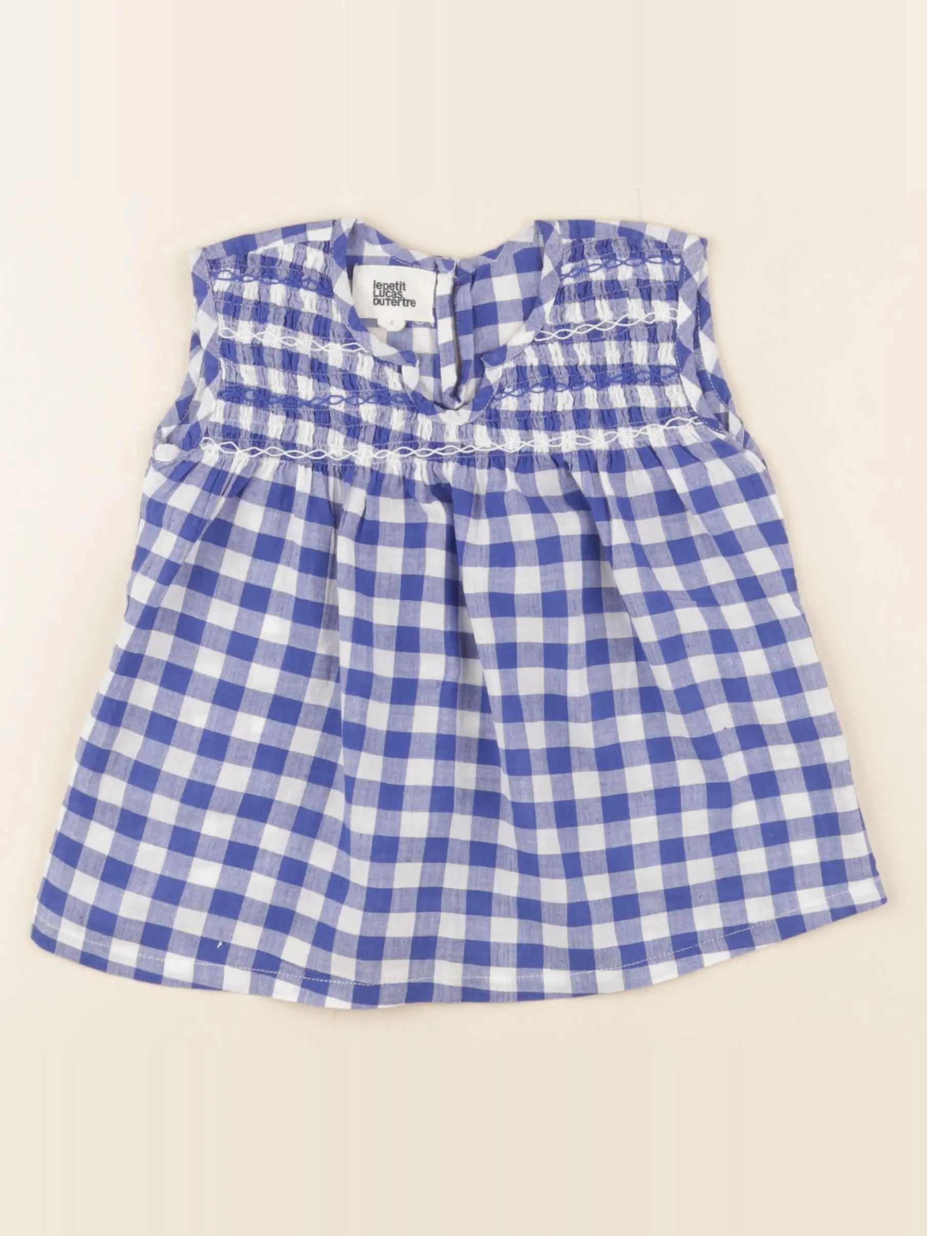 Lucas du Tertre - blouse bleu - 4 ans
