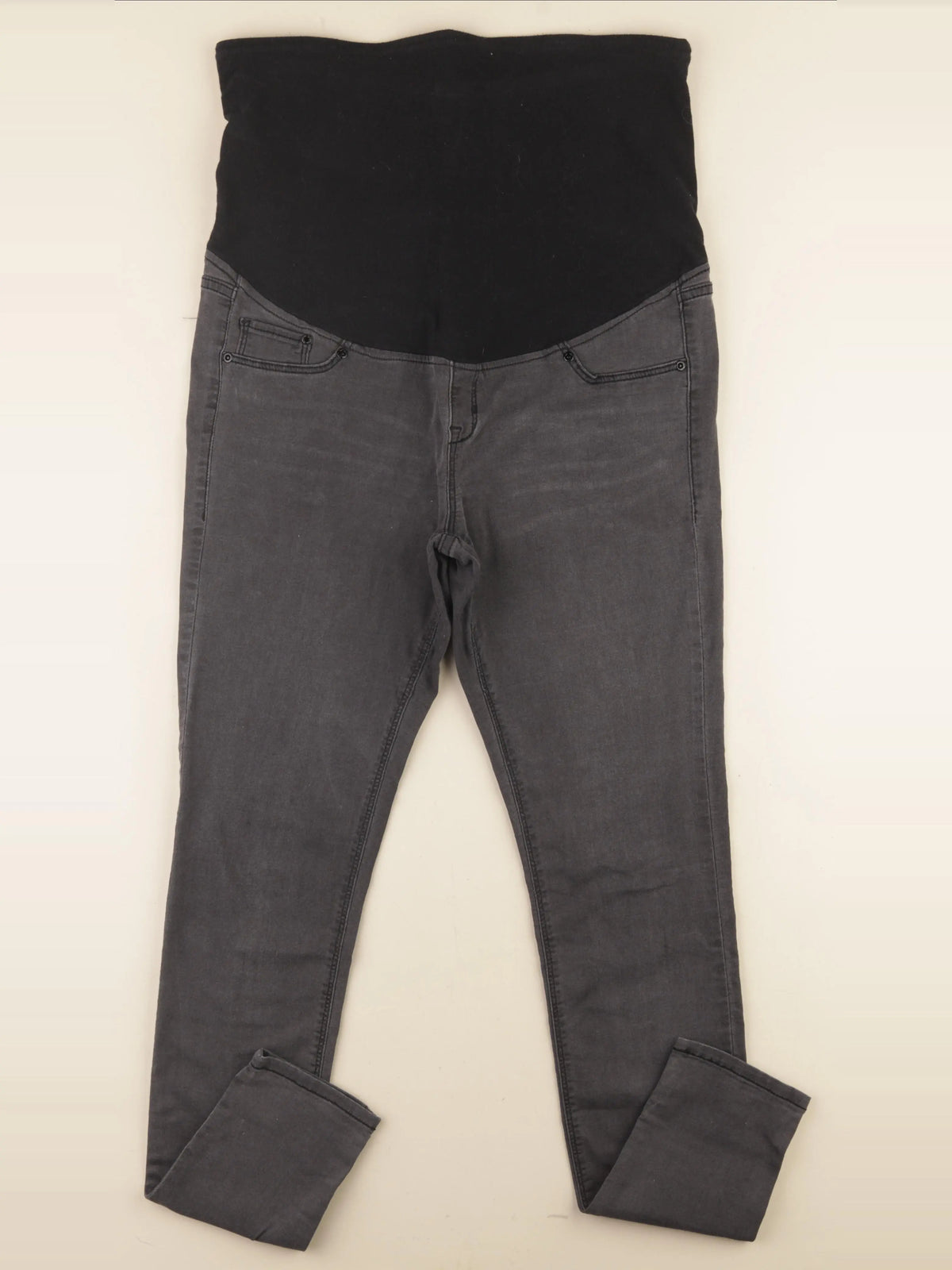 H&M - jean grossesse gris - 44