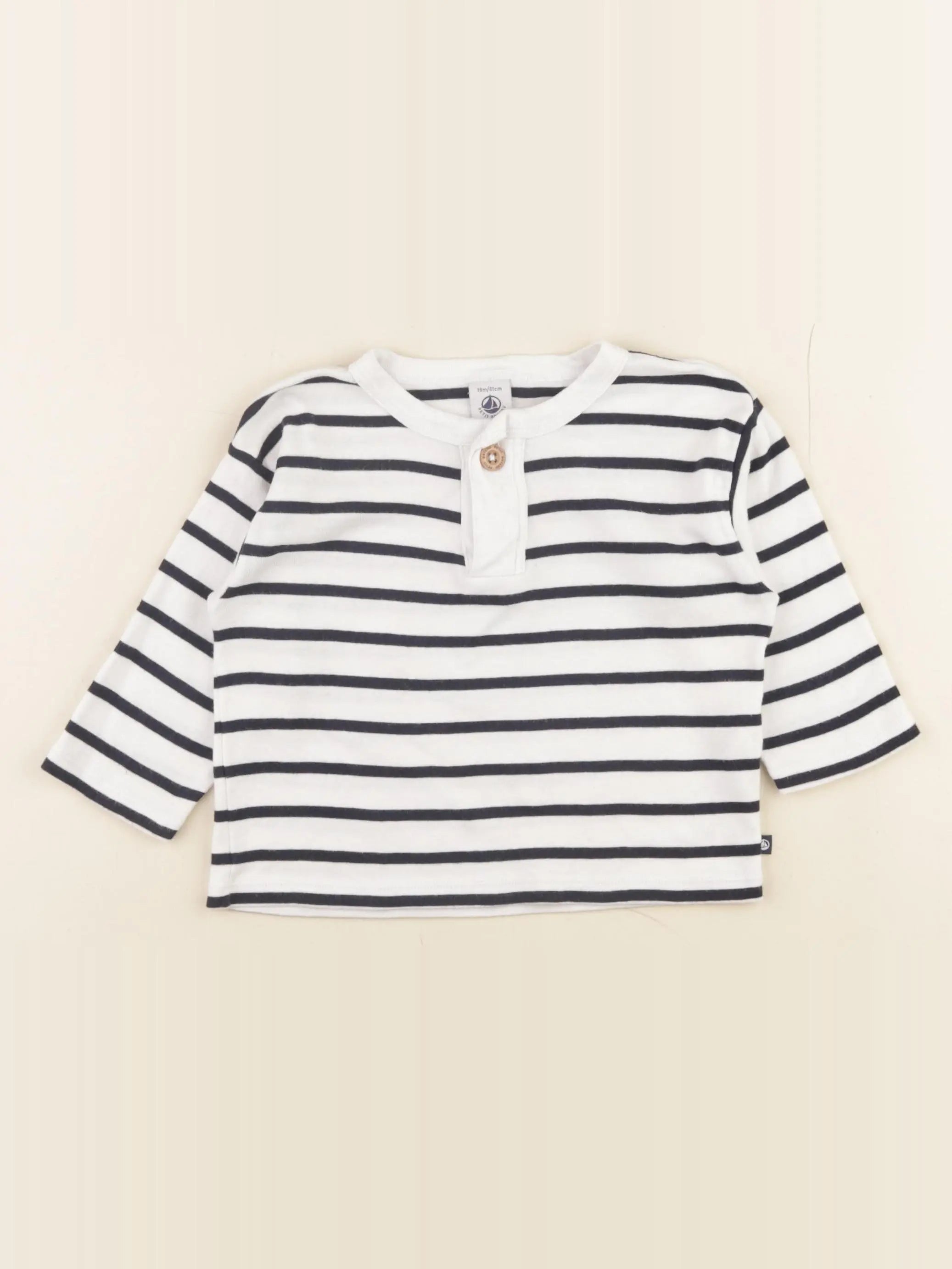 Petit Bateau - tee-shirt blanc - 18 mois