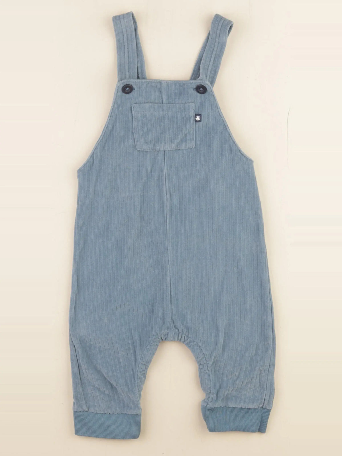 Petit Bateau - salopette bleu - 12 mois